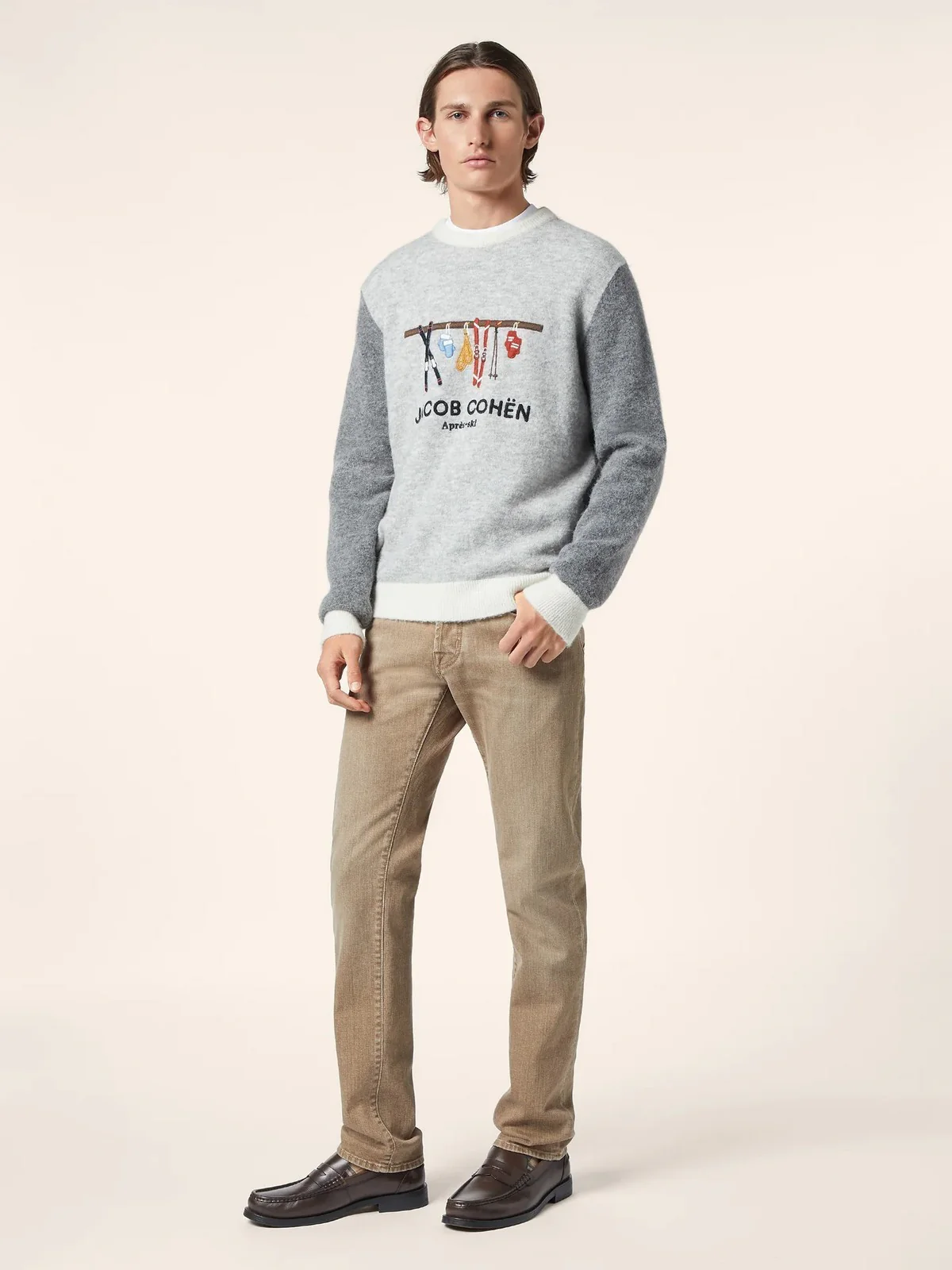JACOB COHEN Maglione Uomo JUR_SG012 001 X0017 FL A622 MELANGE GREY - Image 4