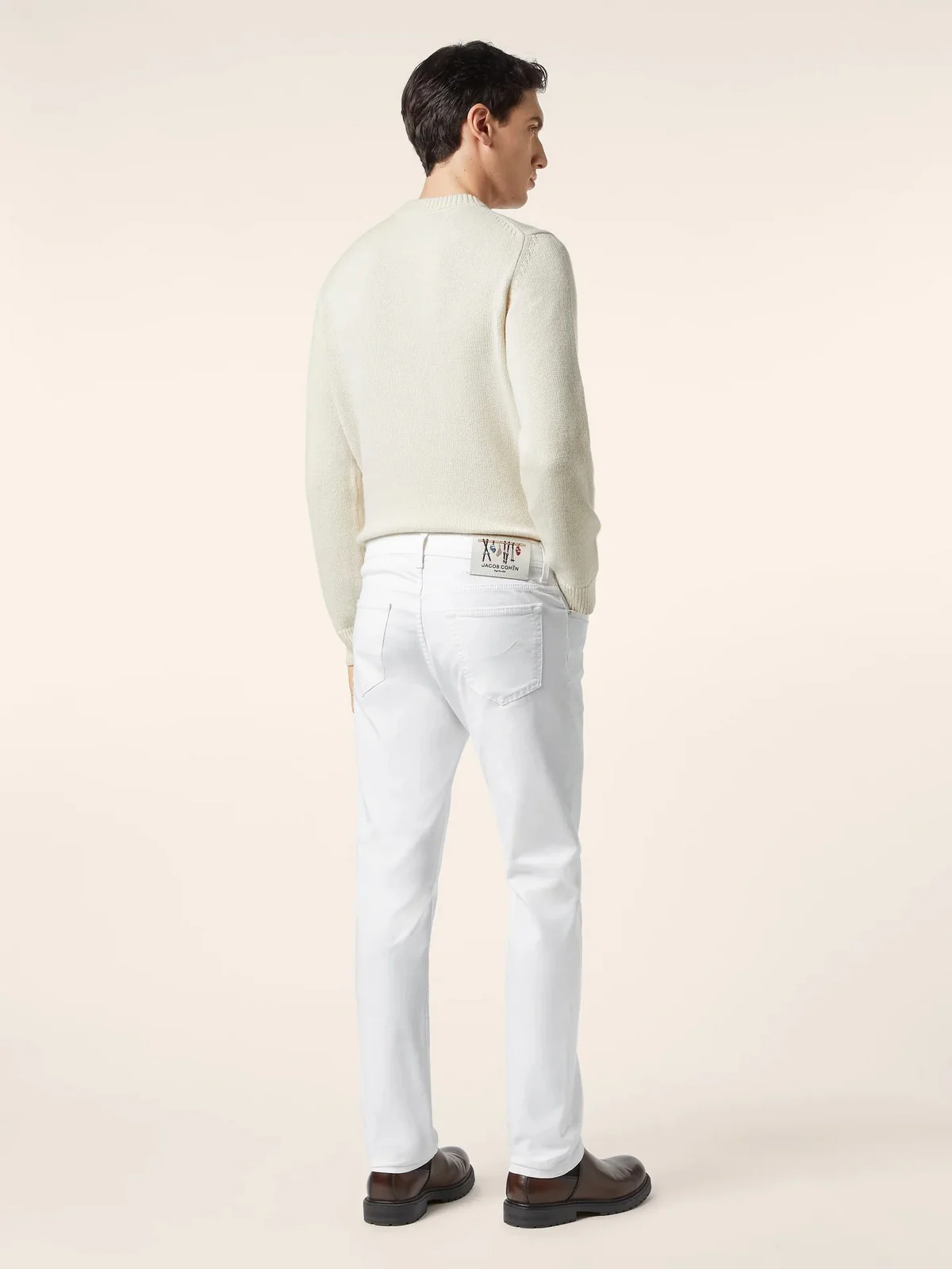 JACOB COHEN Maglione Uomo  JUR_SG019 080 X0013 FL A34 CREAM WHITE - Image 6