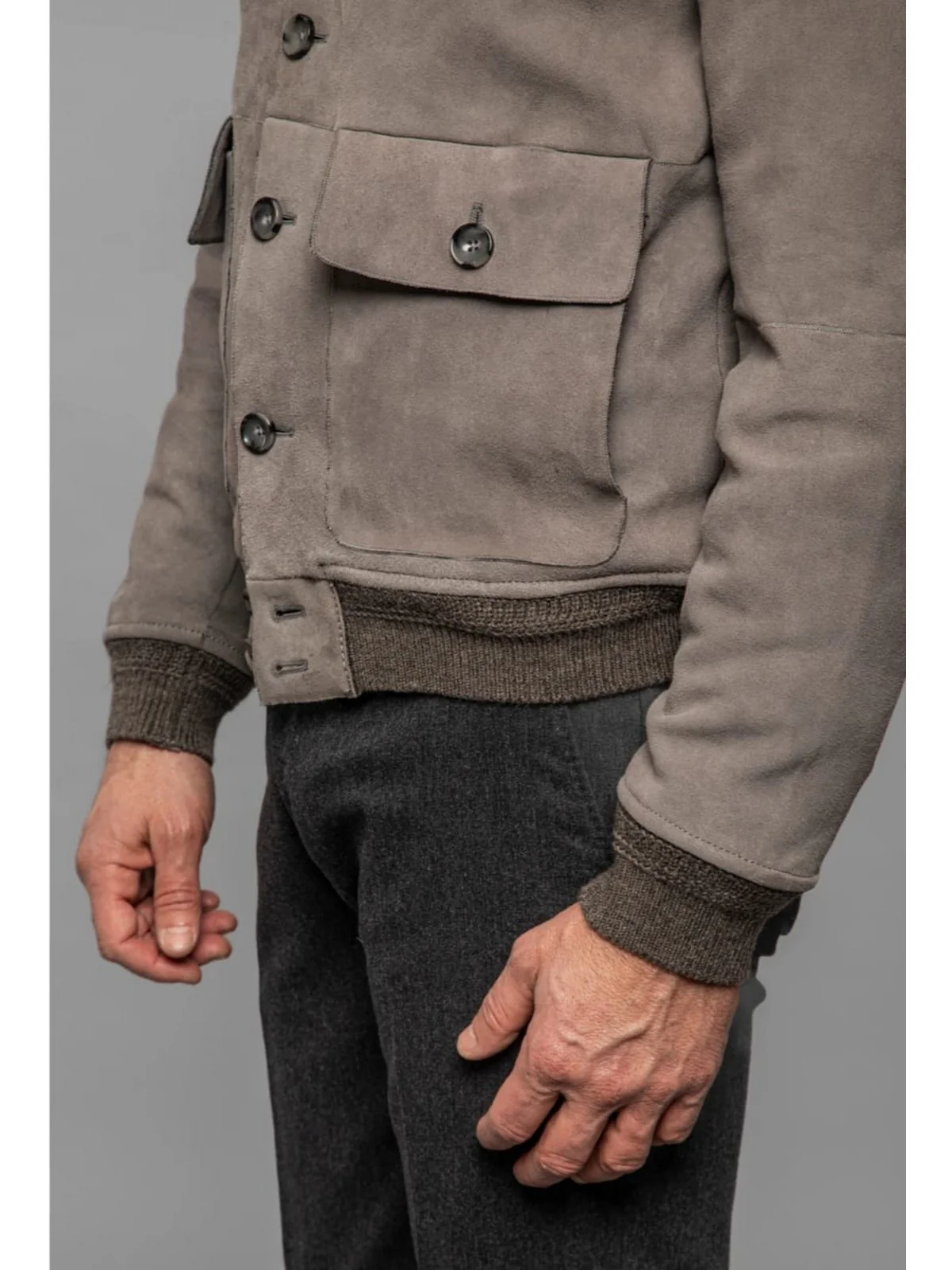 JOHN PETER Giubbino Uomo  RIVERSIDE SEAMLESS 19 Grigio - Image 3