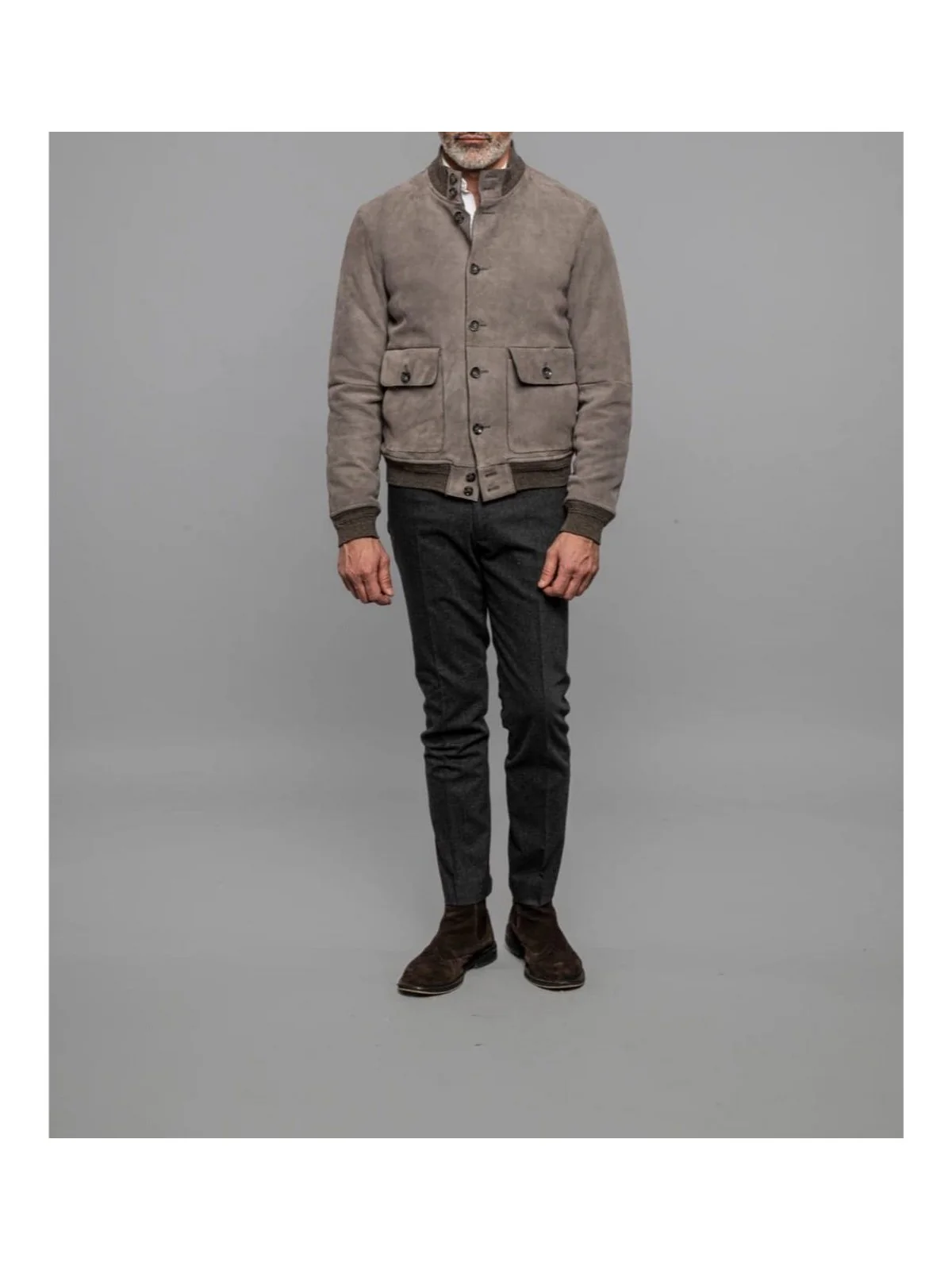JOHN PETER Giubbino Uomo  RIVERSIDE SEAMLESS 19 Grigio - Image 4