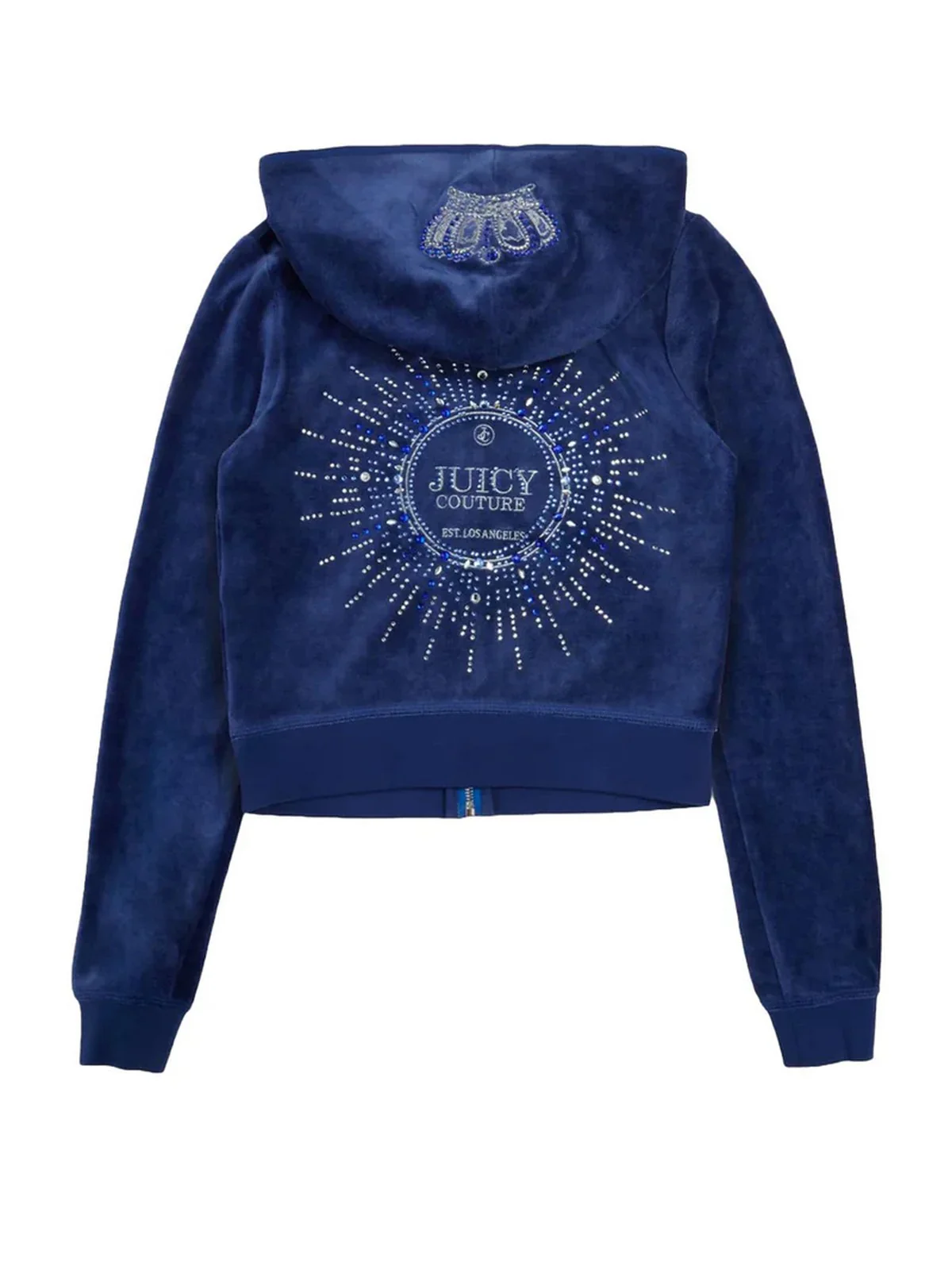 JUICY COUTURE Felpa Donna Heritage Crown Robyn Hood VIJB70402WC6J65 Blu - Image 2