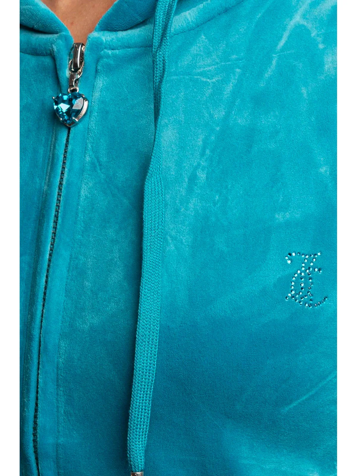 JUICY COUTURE Felpa Donna Jewel Robertson Hoodie VIJB80411WPFJA7 Blu - Image 3