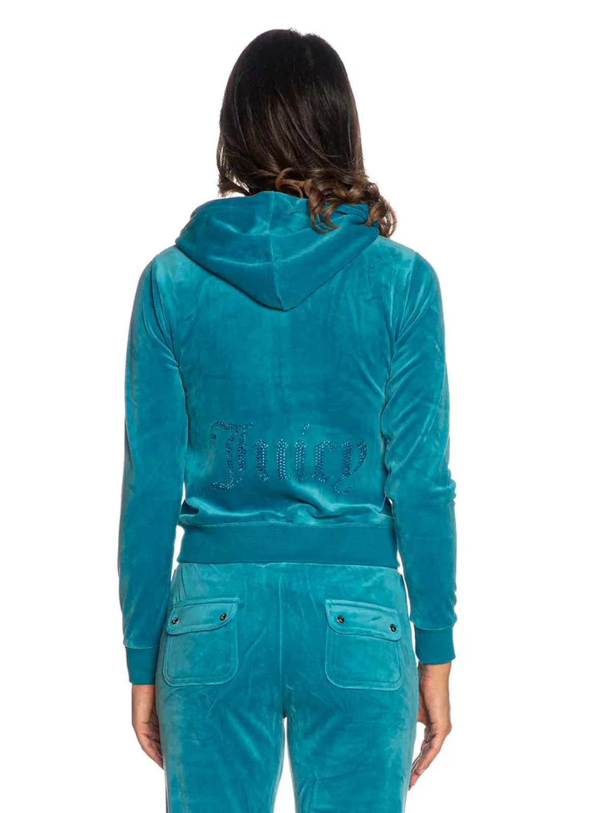 JUICY COUTURE Felpa Donna Jewel Robertson Hoodie VIJB80411WPFJA7 Blu - Image 4