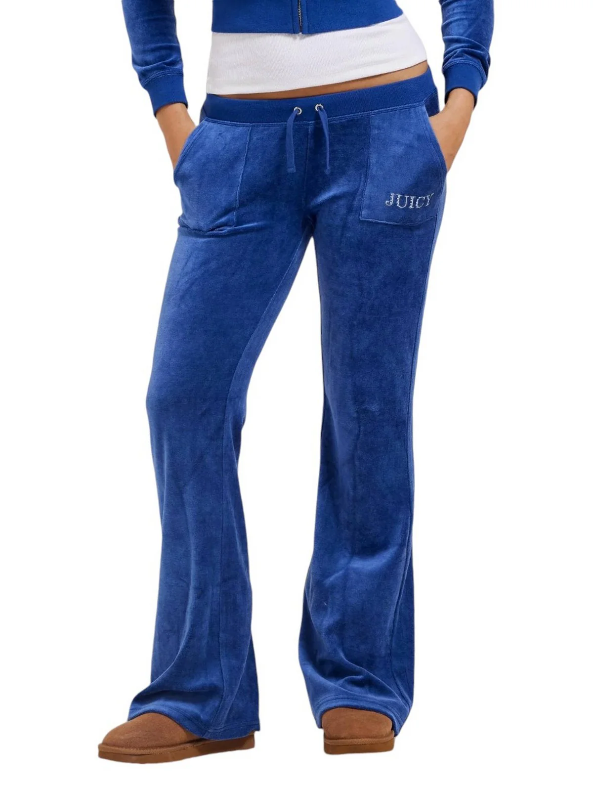 JUICY COUTURE Pantalone Donna Caisa Crown H.Low Rise Pa VIJB70403WC6J65 Blu - Image 3