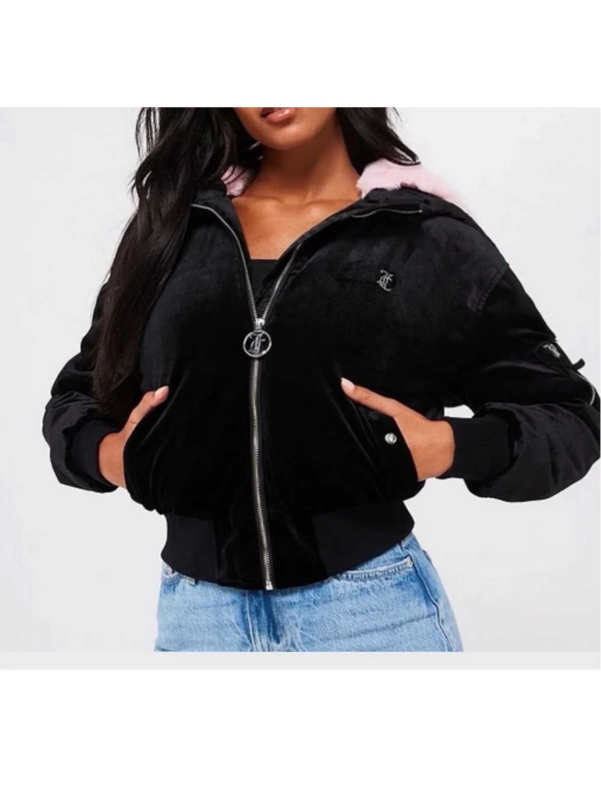 JUICY COUTURE Piumino Donna Rydell Diamante Bomber VIJH80455WPFJ00 Nero - Image 3