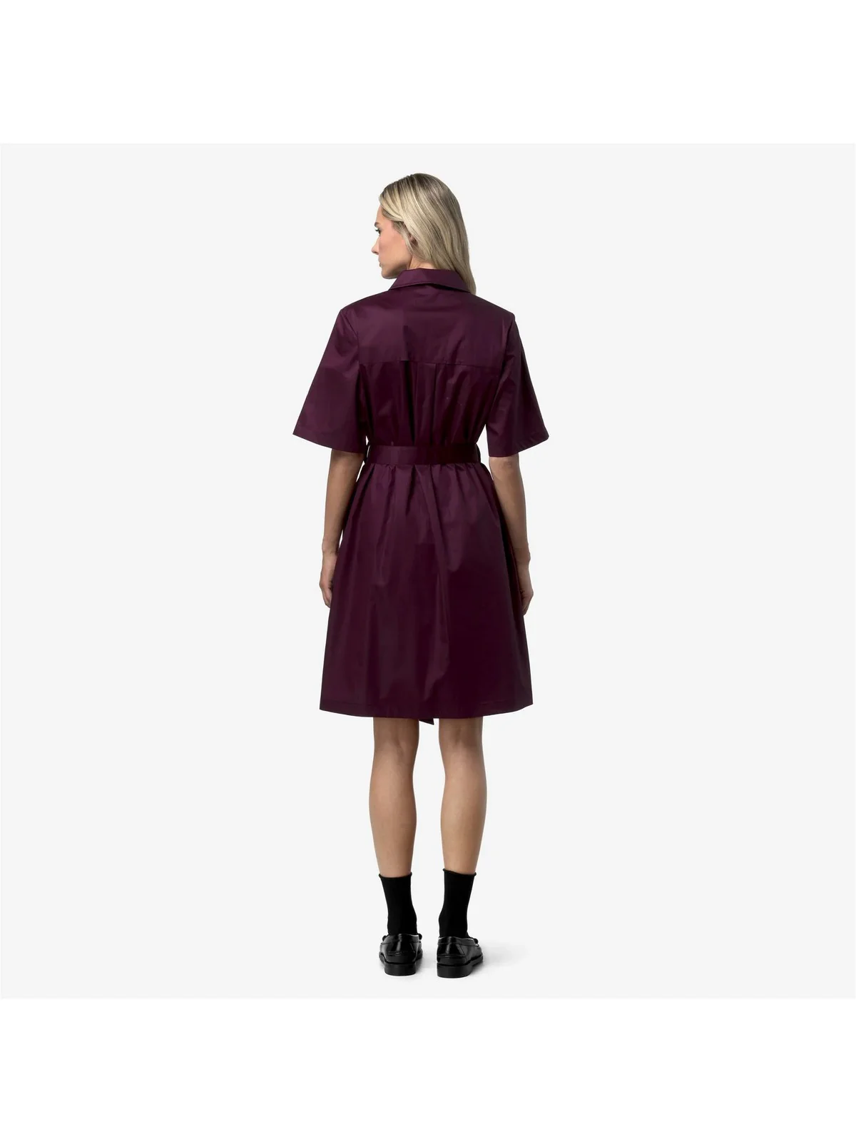 K-WAY Abito Donna NOUAILLE SHINY COTTON K2147IW 345 Violet Mauve Wine - Image 2
