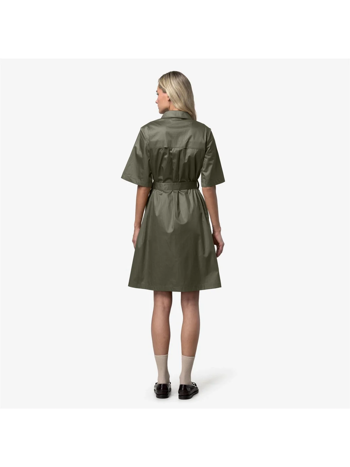 K-WAY Abito Donna NOUAILLE SHINY COTTON K2147IW V15 Green Lichen - Image 2