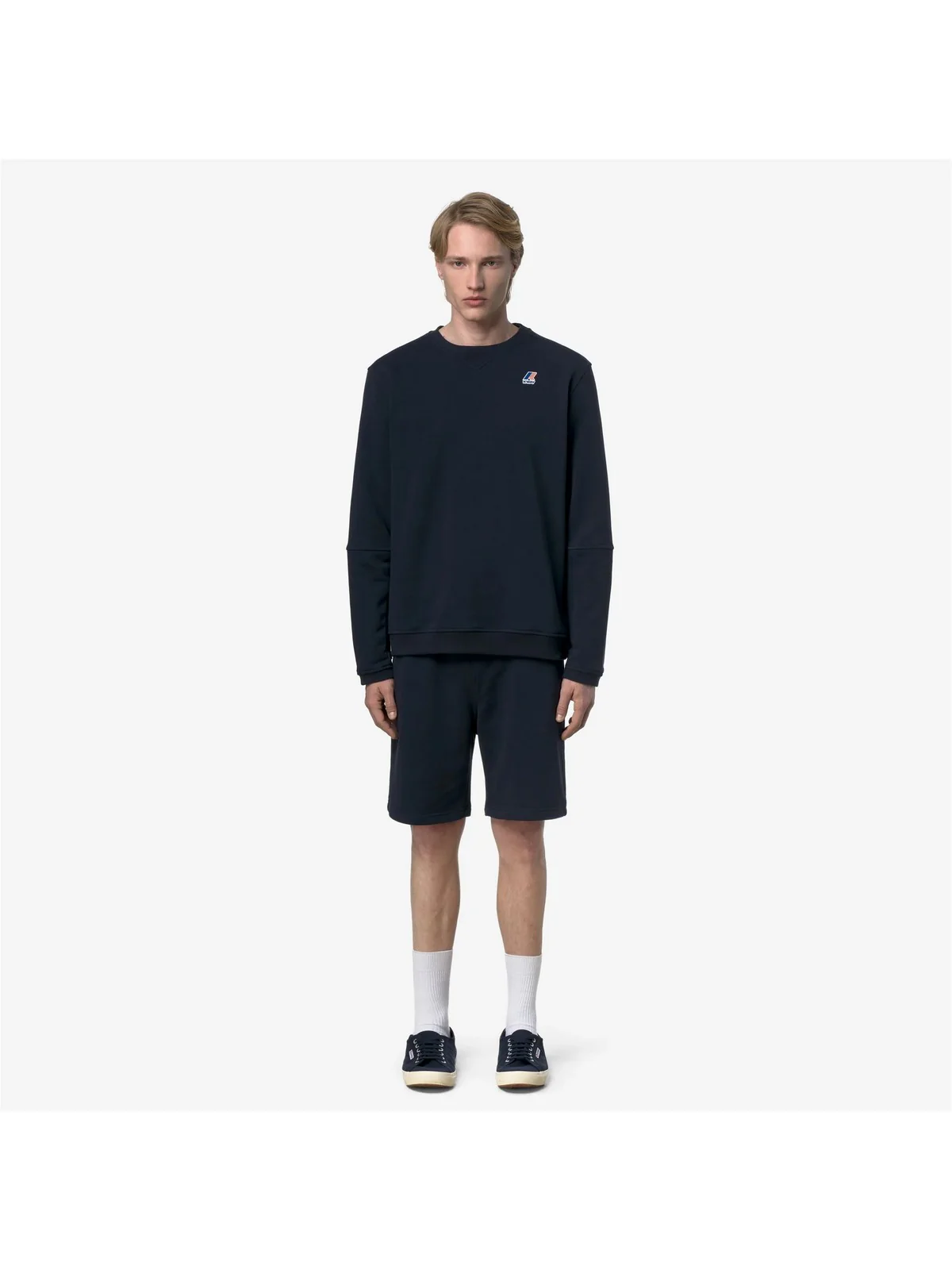 K-WAY Bermuda Uomo CASIMIR POLY COTTON K5138GW K89 BLUE DEPTH - Image 4