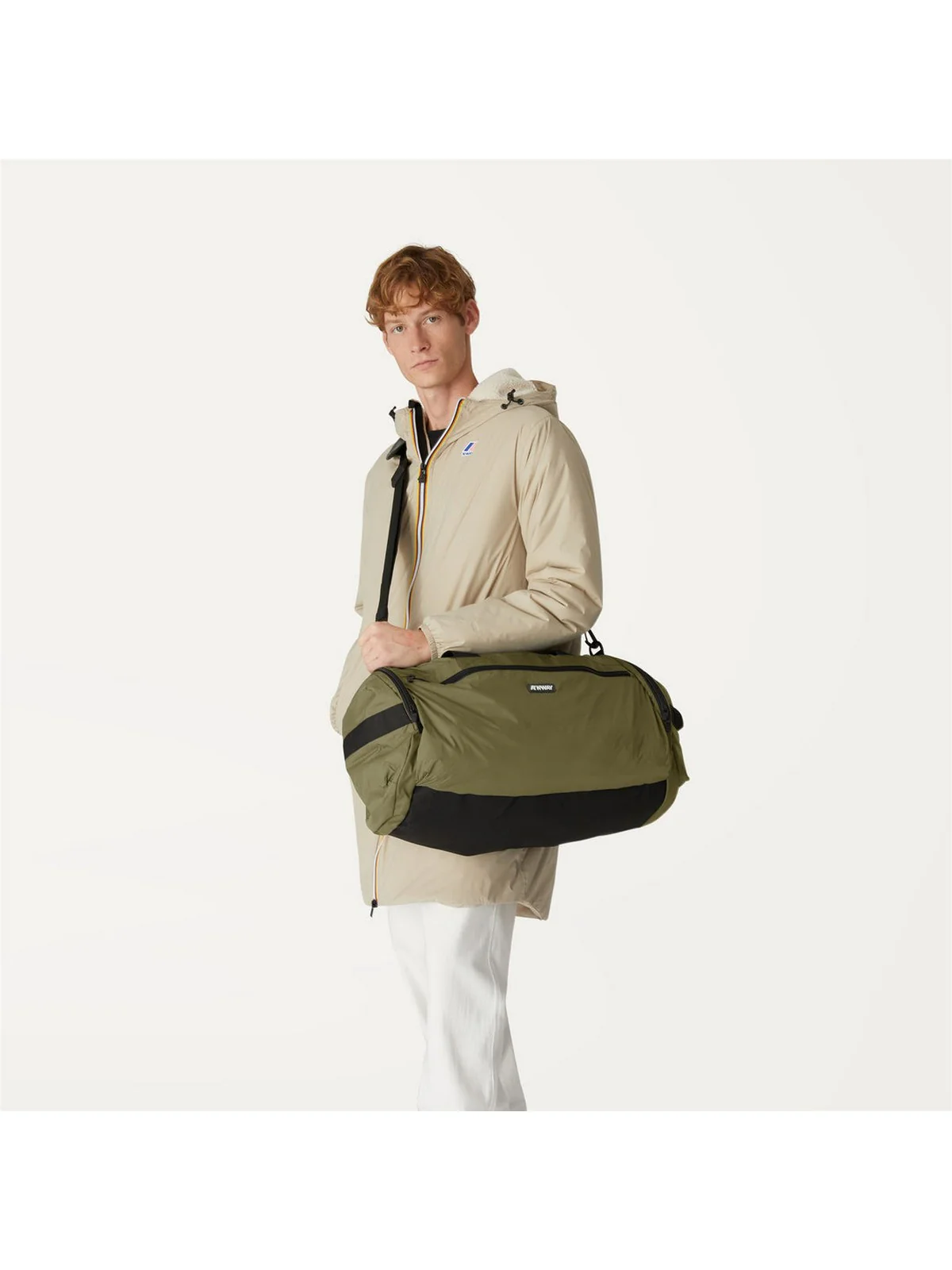 K-WAY Borsa Unisex adulto MAREVILLE M K8116VW WMR Verde - Image 3