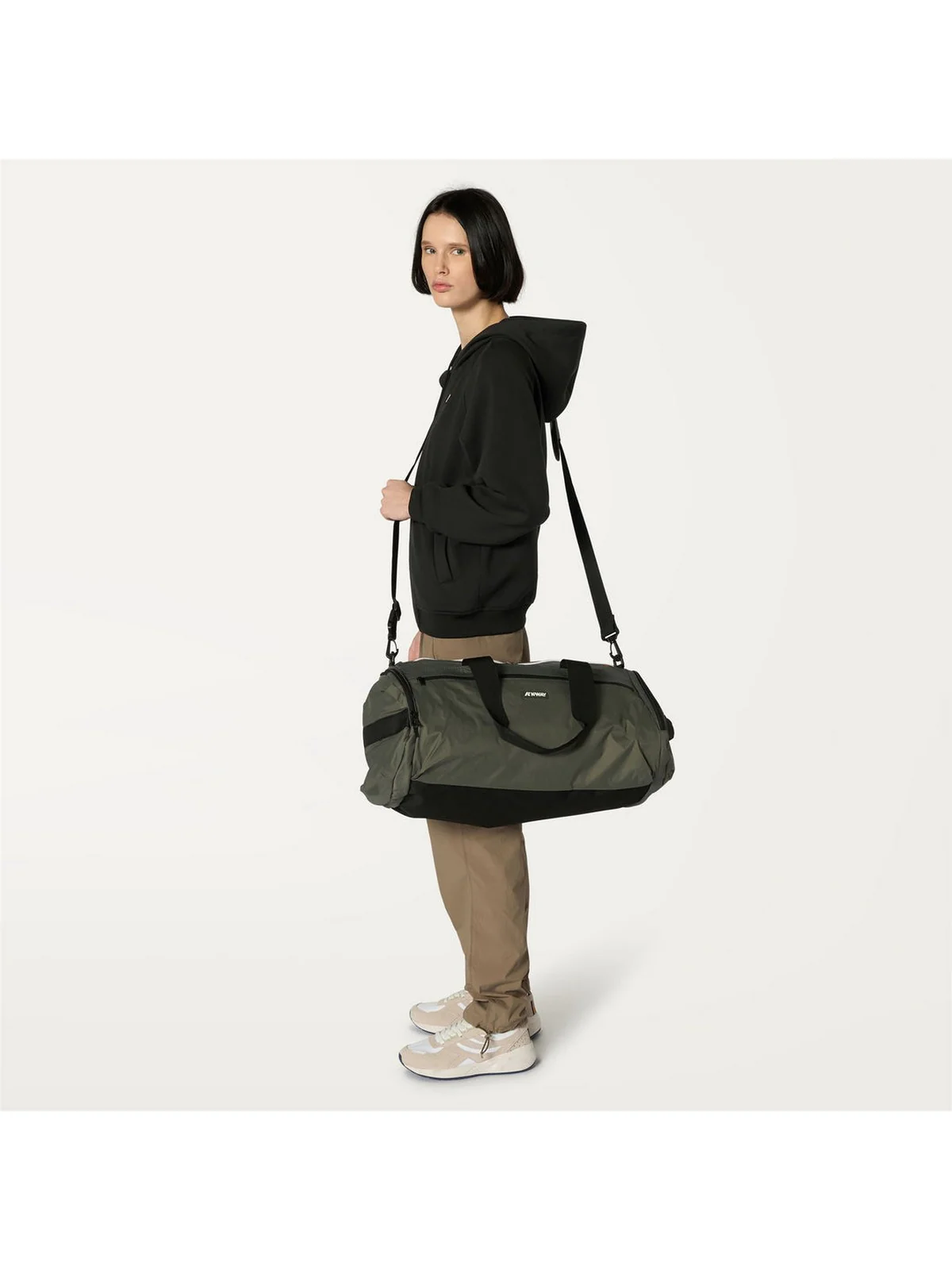 K-WAY Borsa Unisex adulto MAREVILLE M K8116VW WMR Verde - Image 5