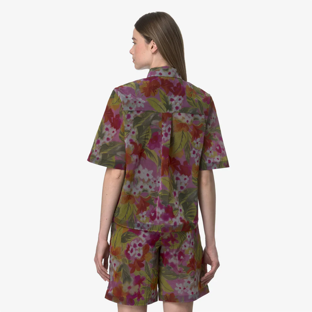 K-WAY Camicia Donna LIZET PRINT K2148DW AZL Verde - Image 4
