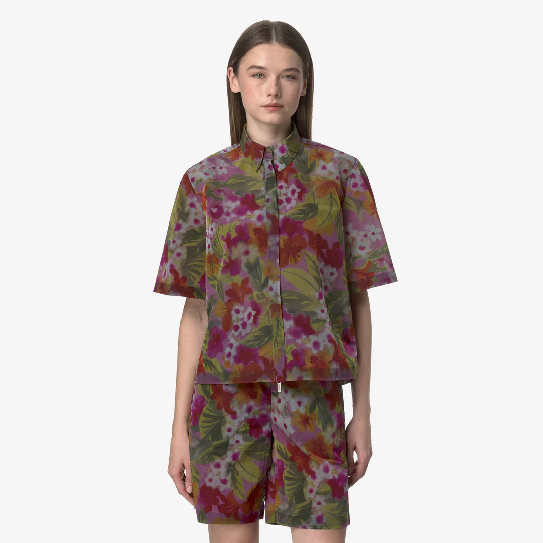 K-WAY Camicia Donna LIZET PRINT K2148DW AZL Verde - Image 5