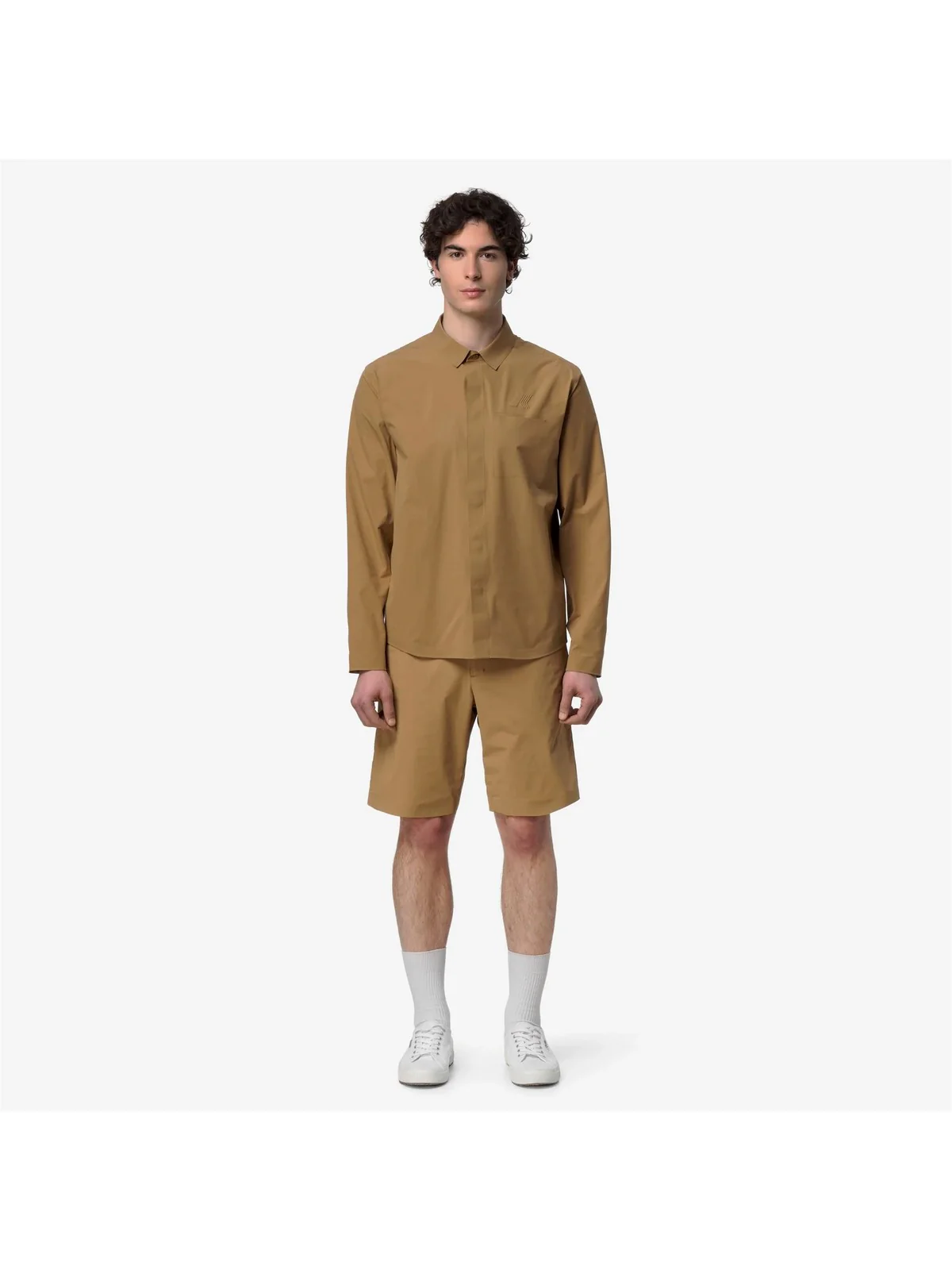 K-WAY Camicia Uomo SHARRIE TECH OVERSHIRT K3134JW V04 Brown Bistre - Image 4