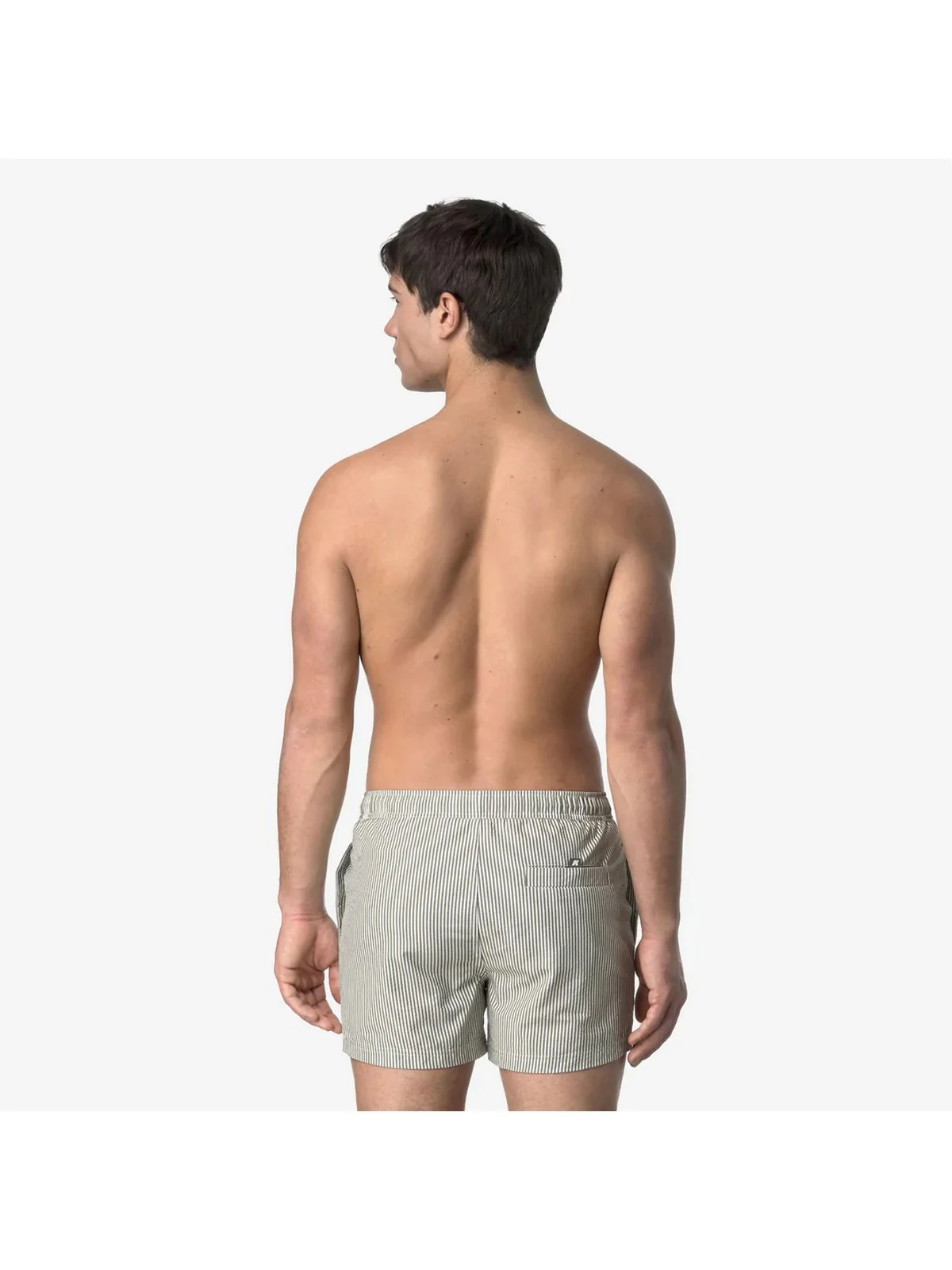 K-WAY Costume da bagno Uomo HAZEL MID STRIPES BEACH K8141KW AZX Bianco - Image 2