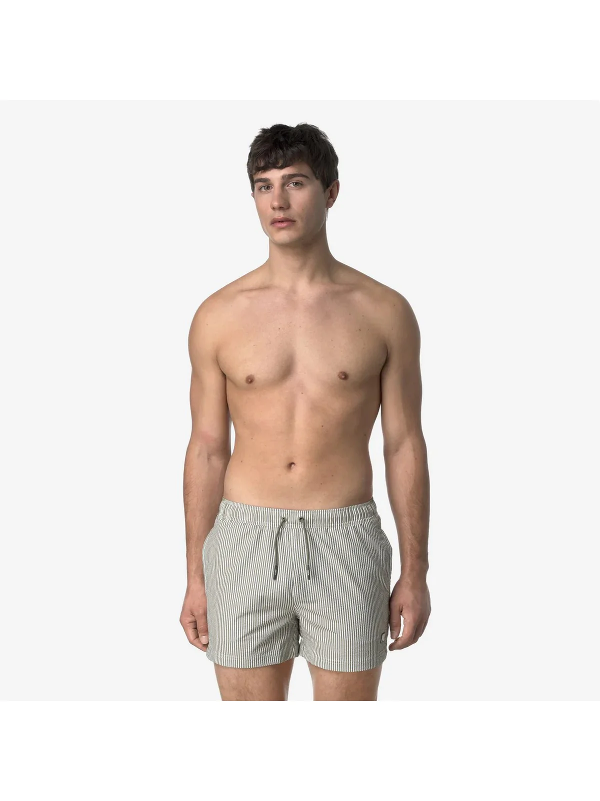 K-WAY Costume da bagno Uomo HAZEL MID STRIPES BEACH K8141KW AZX Bianco - Image 3