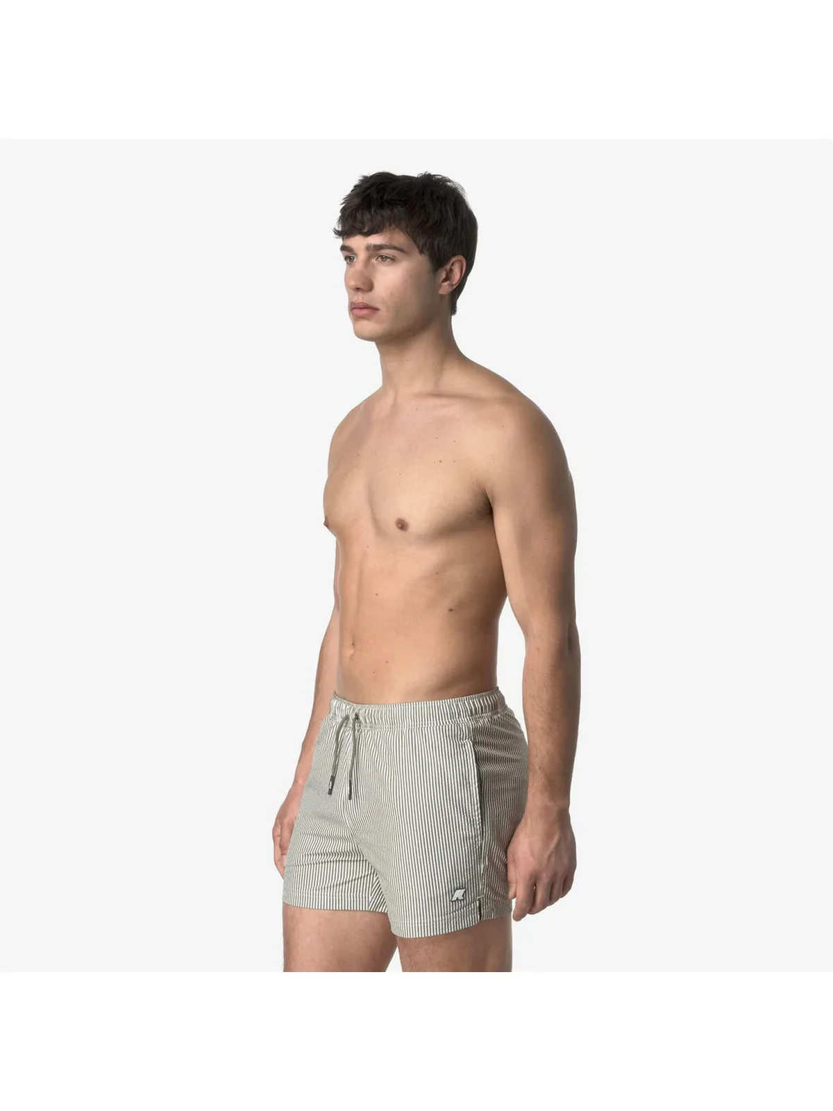 K-WAY Costume da bagno Uomo HAZEL MID STRIPES BEACH K8141KW AZX Bianco - Image 5