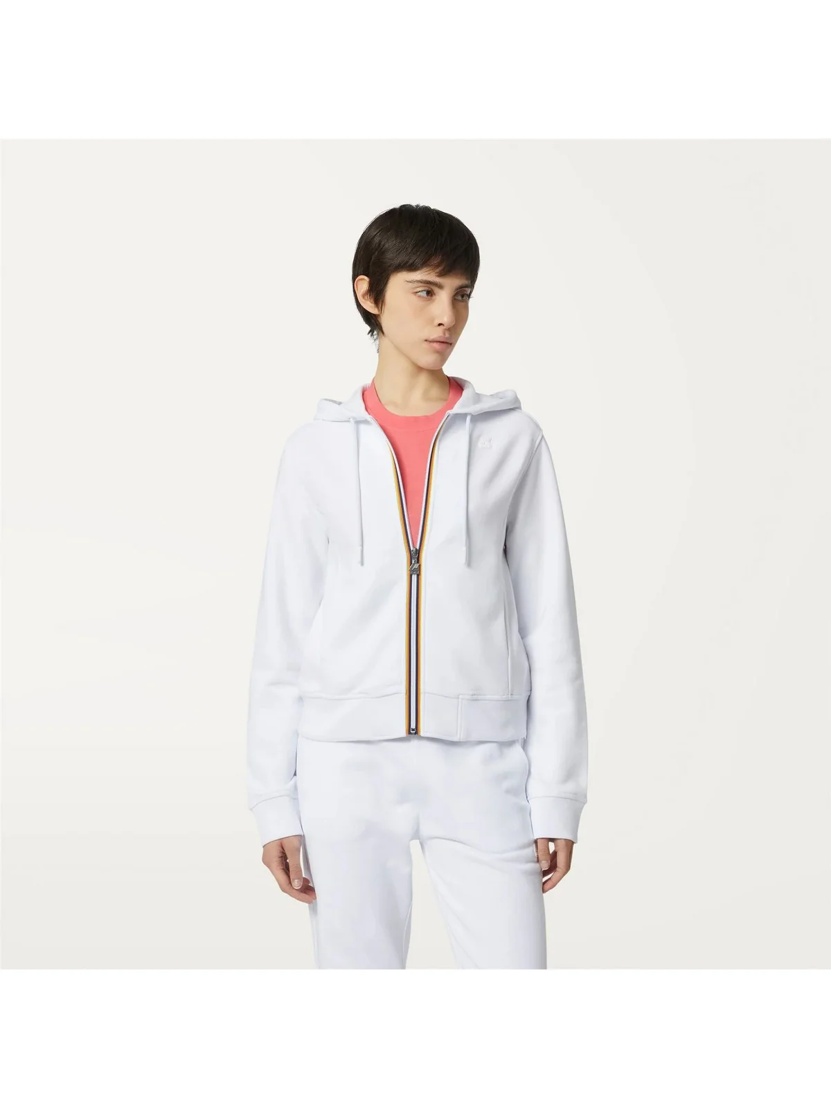 K-WAY Felpa Donna Deline K8122IW 001 Bianco - Image 2