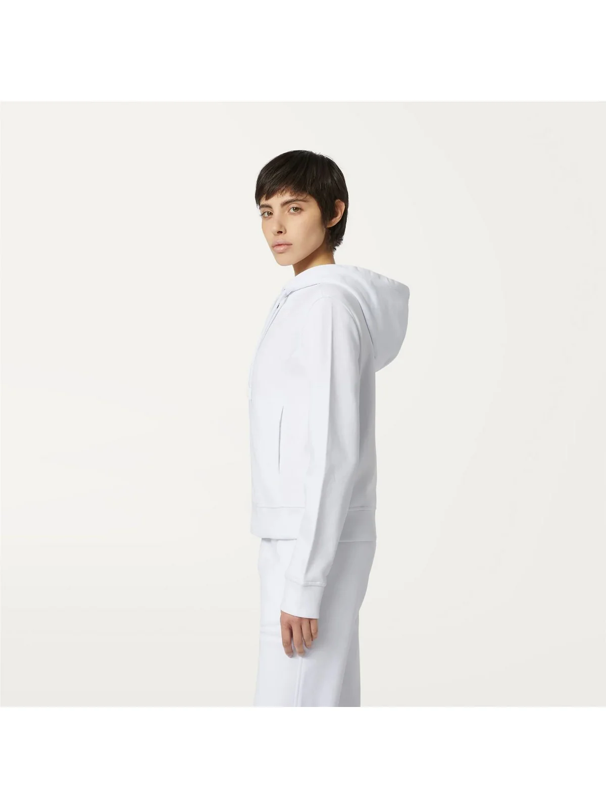 K-WAY Felpa Donna Deline K8122IW 001 Bianco - Image 4