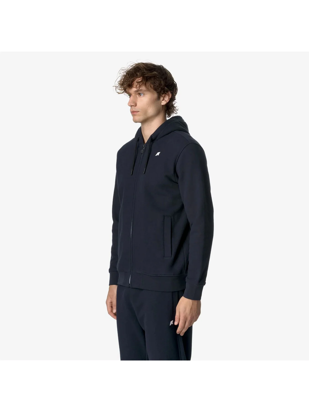 K-WAY Felpa Uomo ANTHONY HEAVY FLEECE K8133IW K89 Blu - Image 2