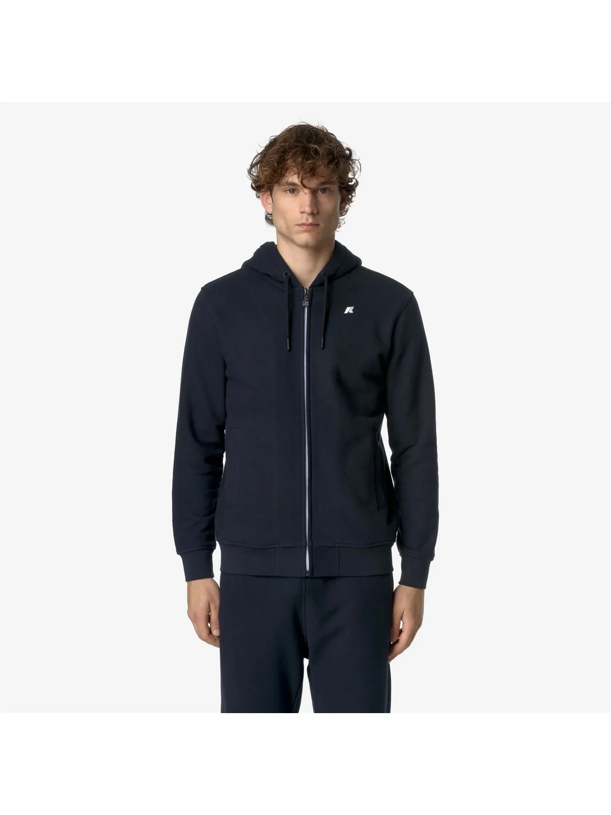 K-WAY Felpa Uomo ANTHONY HEAVY FLEECE K8133IW K89 Blu - Image 5
