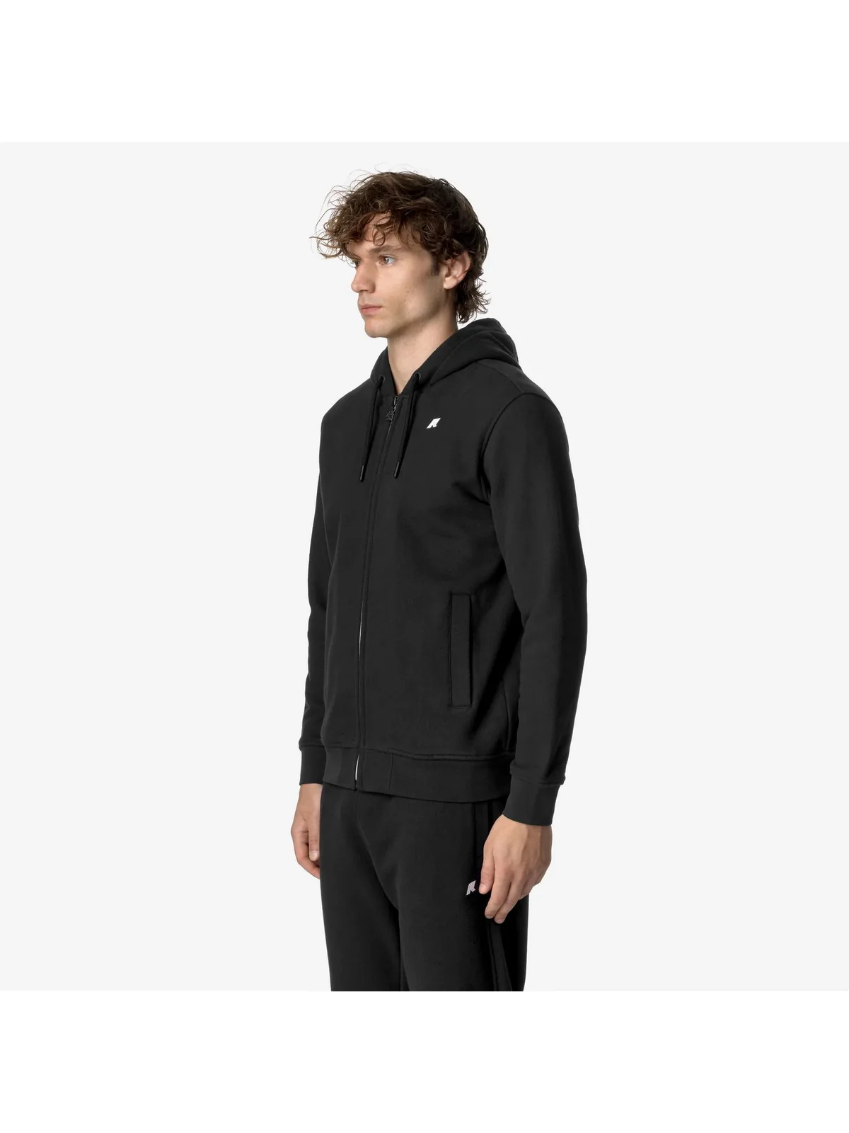 K-WAY Felpa Uomo ANTHONY HEAVY FLEECE K8133IW USY Nero - Image 3