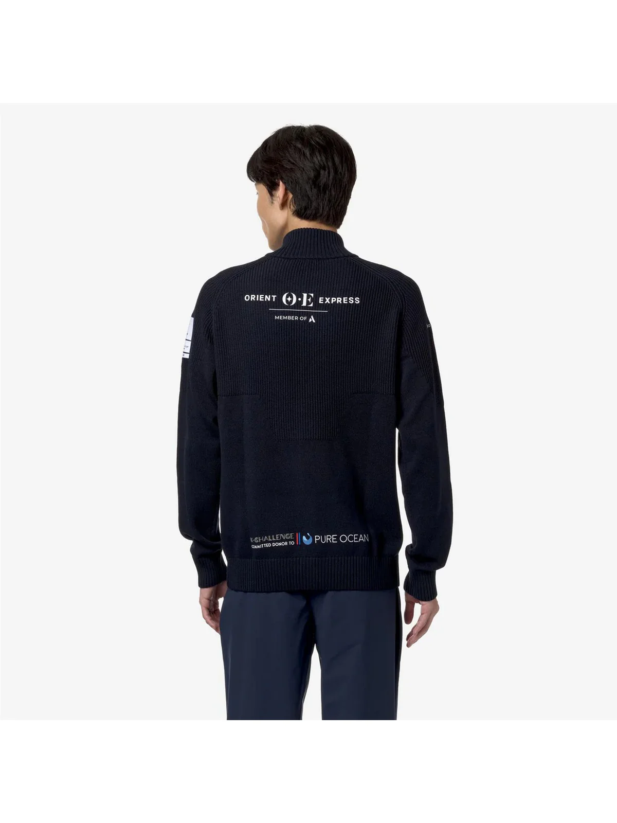 K-WAY Felpa Uomo Ault Orient Express Team Ac K2127ZW B29 Blu - Image 4