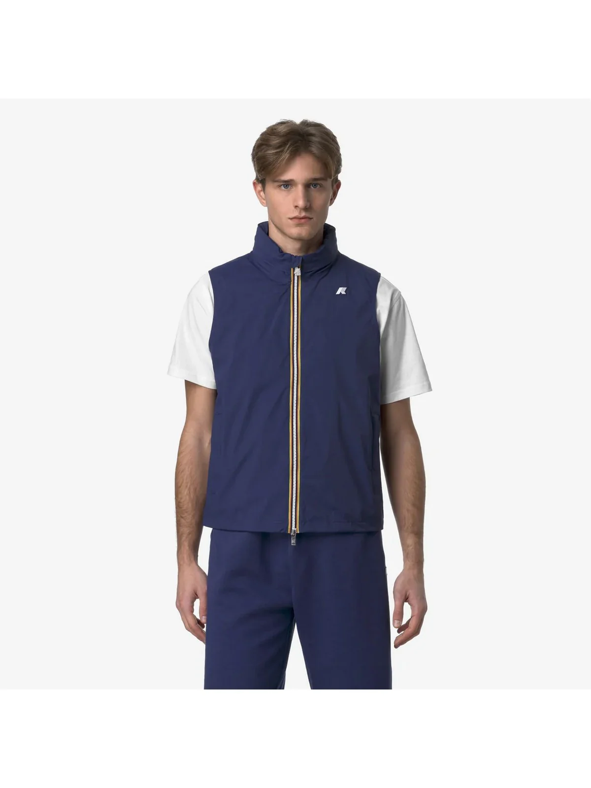 K-WAY Gilet Uomo Valen Stretch Nylon Jersey K3123TW 867 Blu - Image 2