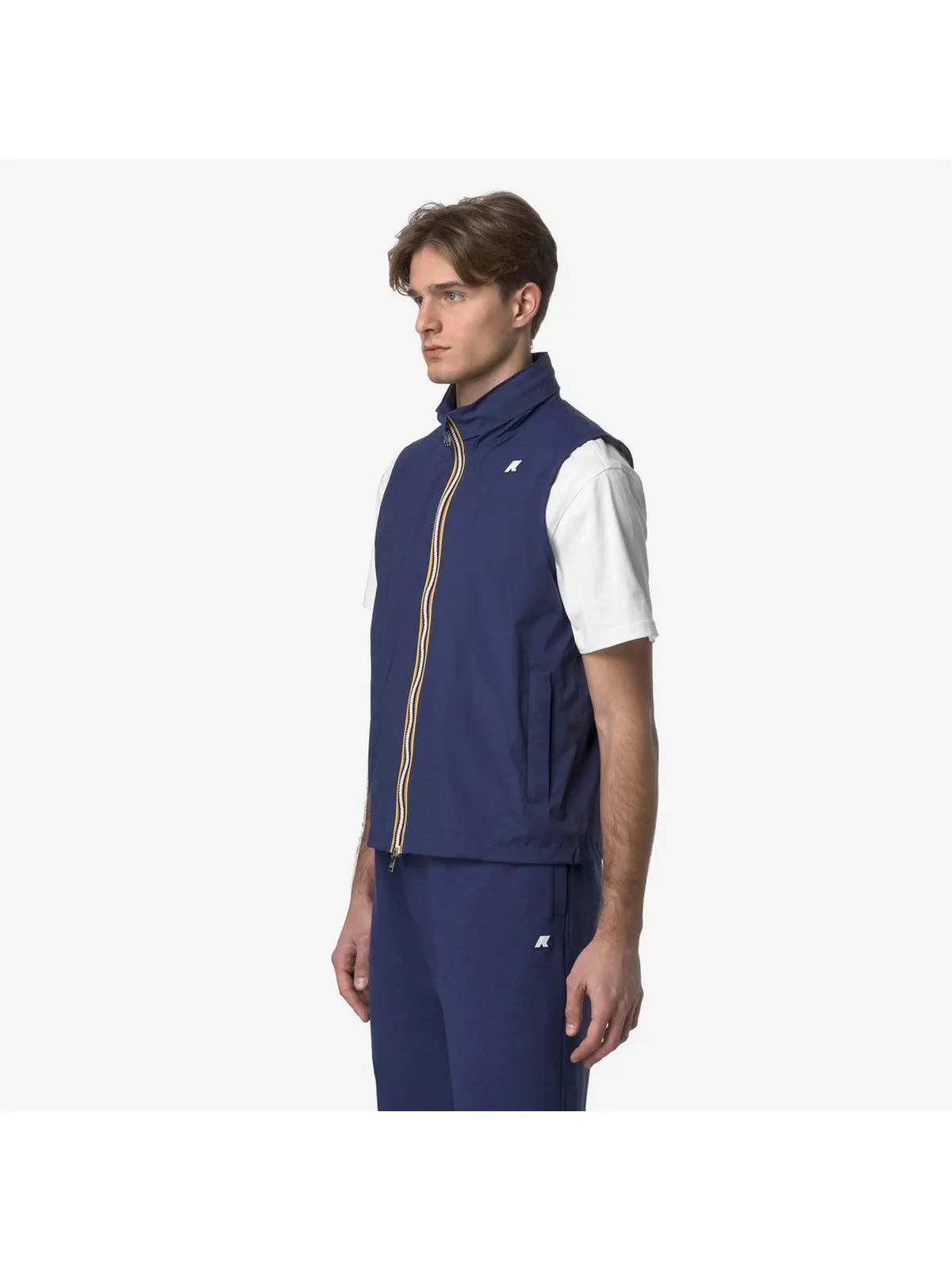 K-WAY Gilet Uomo Valen Stretch Nylon Jersey K3123TW 867 Blu - Image 3