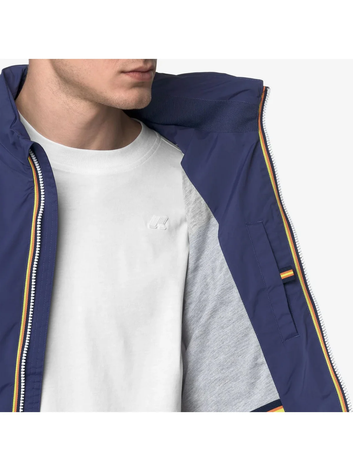 K-WAY Gilet Uomo Valen Stretch Nylon Jersey K3123TW 867 Blu - Image 4