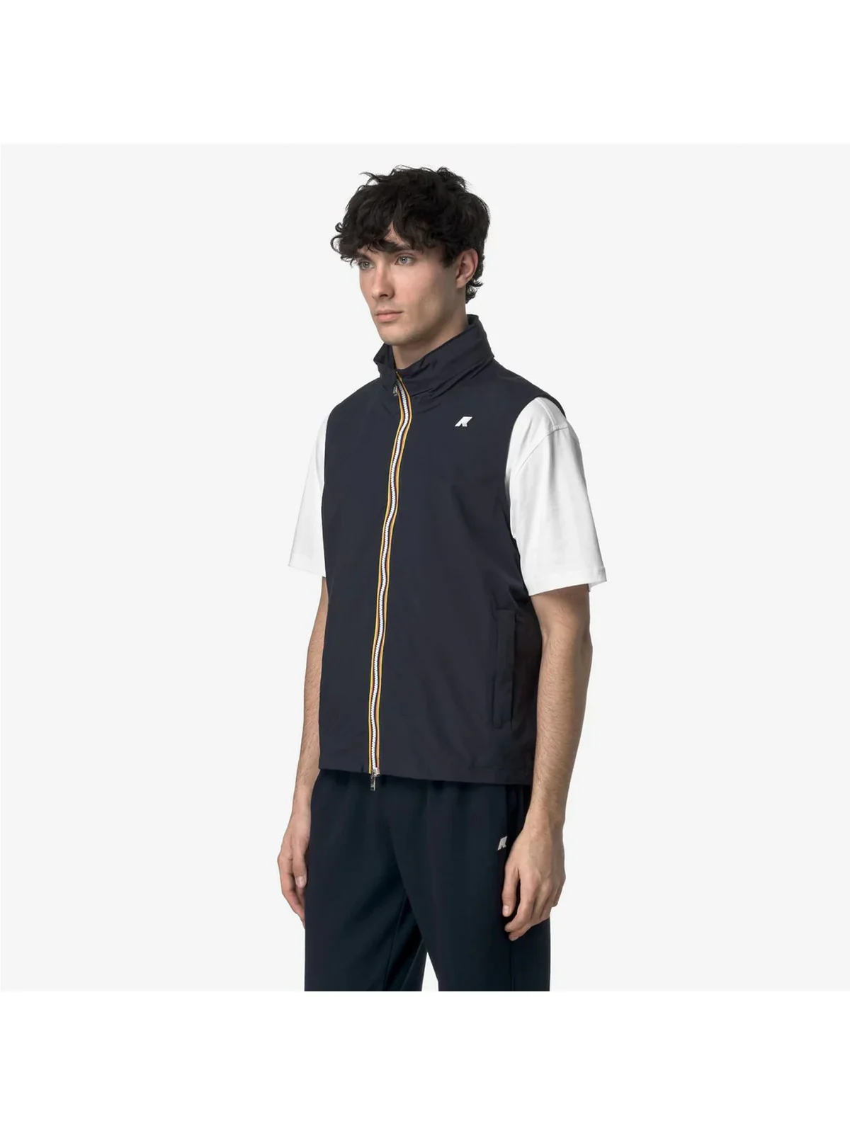 K-WAY Gilet Uomo Valen Stretch Nylon Jersey K3123TW K89 BLUE DEPTH - Image 2