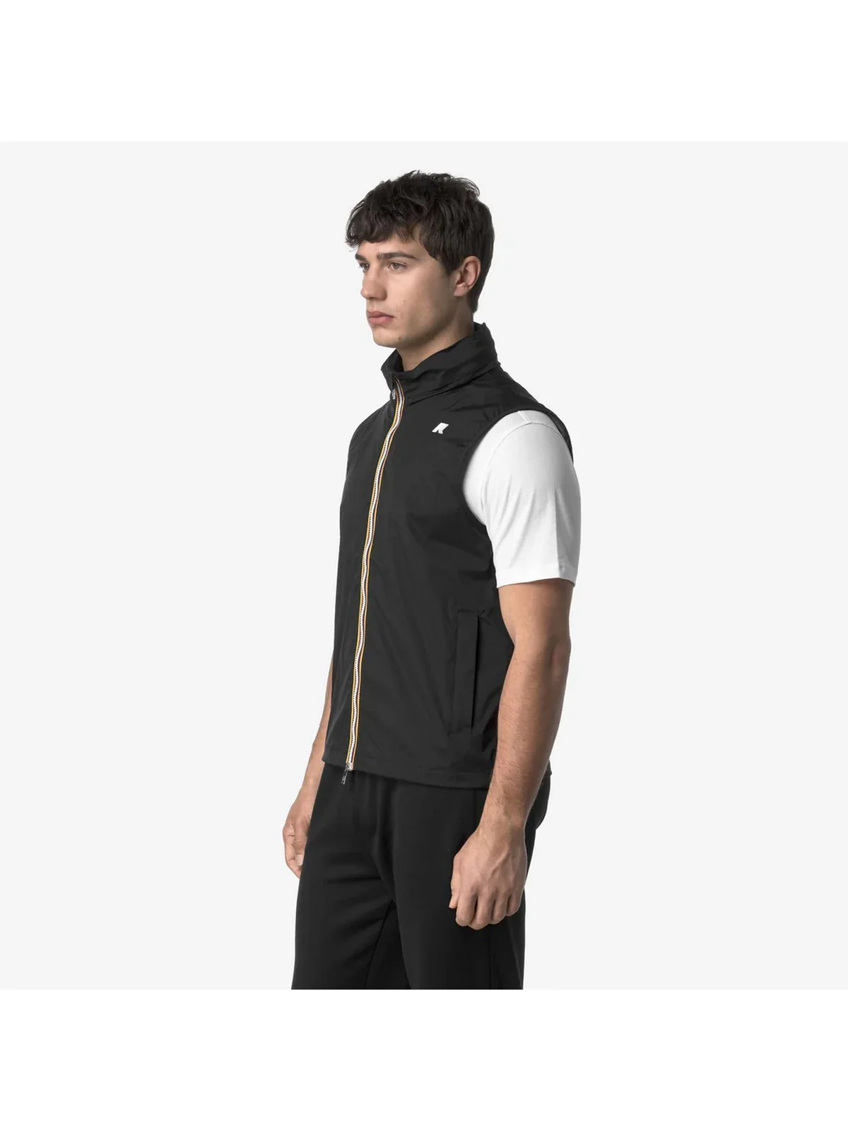 K-WAY Gilet Uomo Valen Stretch Nylon Jersey K3123TW USY BLACK PURE - Image 2