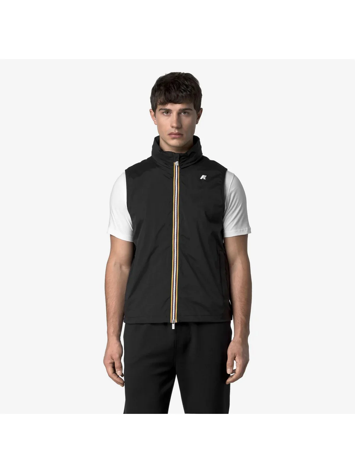 K-WAY Gilet Uomo Valen Stretch Nylon Jersey K3123TW USY BLACK PURE - Image 3