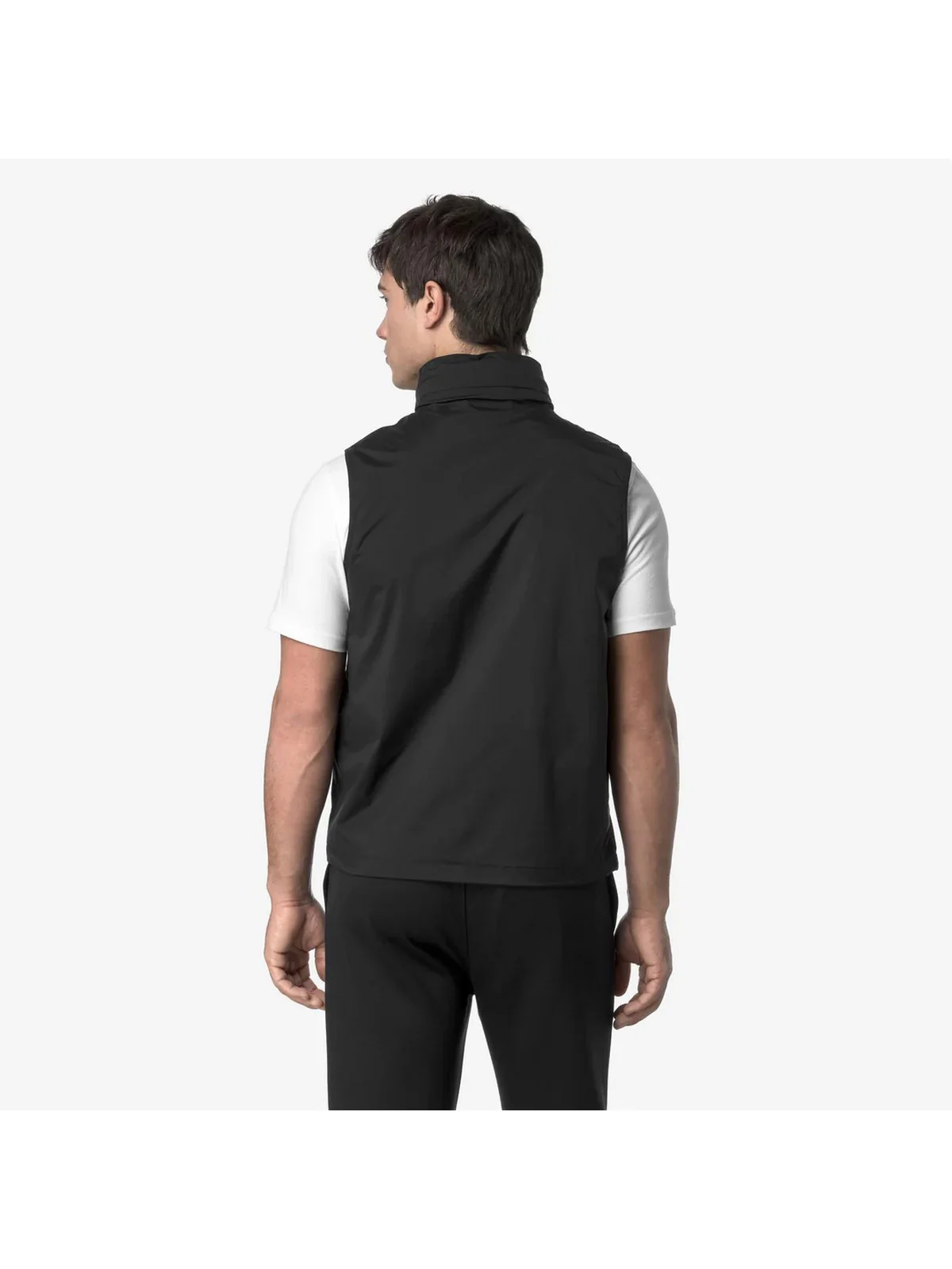 K-WAY Gilet Uomo Valen Stretch Nylon Jersey K3123TW USY BLACK PURE - Image 4
