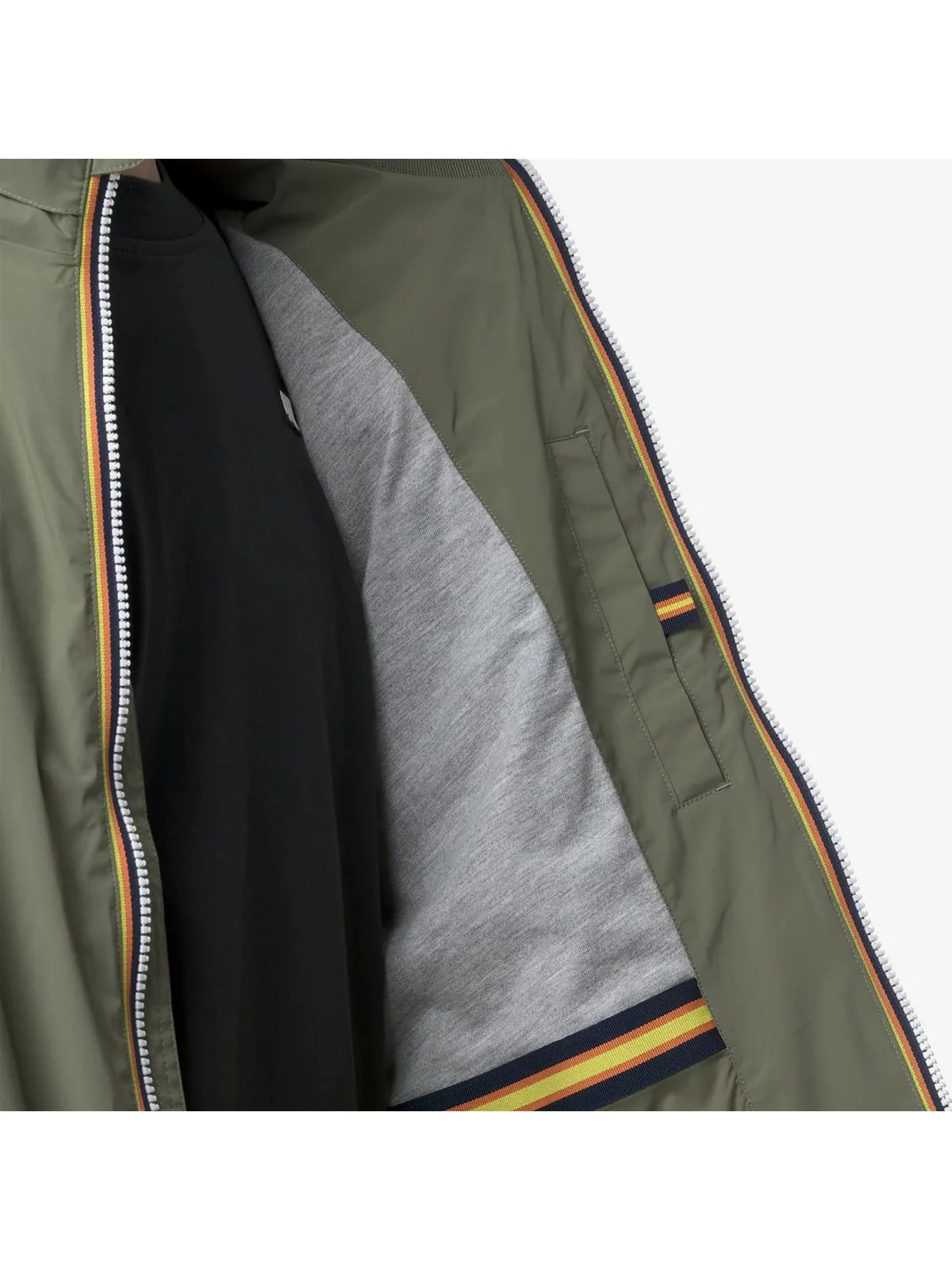K-WAY Gilet Uomo Valen Stretch Nylon Jersey K3123TW V15 Verde - Image 3