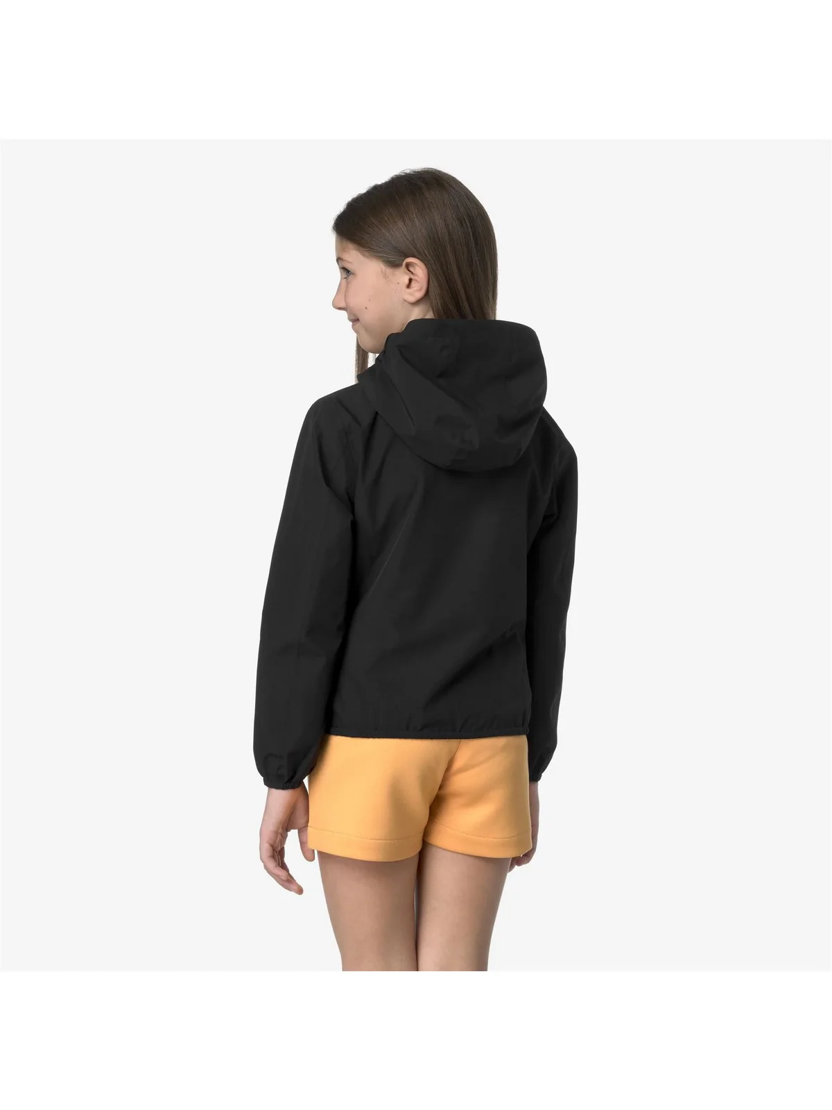 K-WAY KIDS Giubbino Bambine e ragazze P. LILY STRETCH POLY JERSEY K2148NW USY BLACK PURE - Image 2
