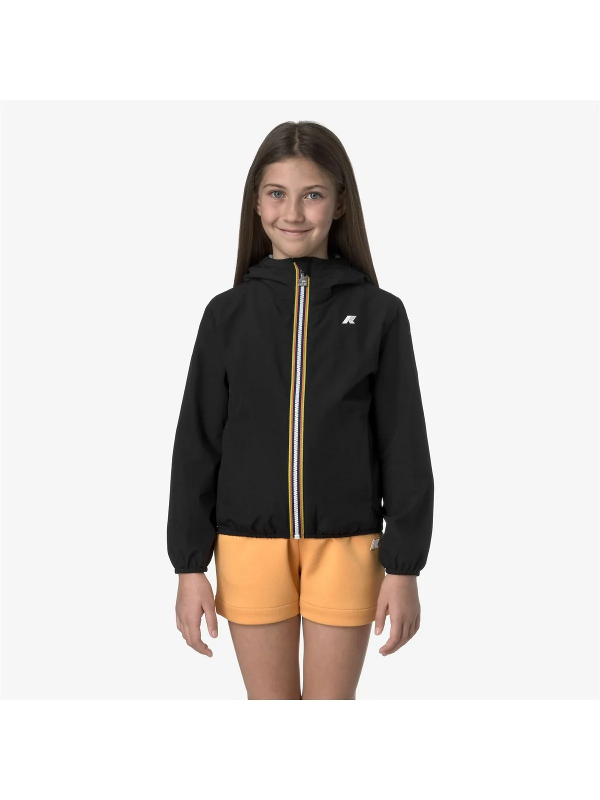 K-WAY KIDS Giubbino Bambine e ragazze P. LILY STRETCH POLY JERSEY K2148NW USY BLACK PURE - Image 4
