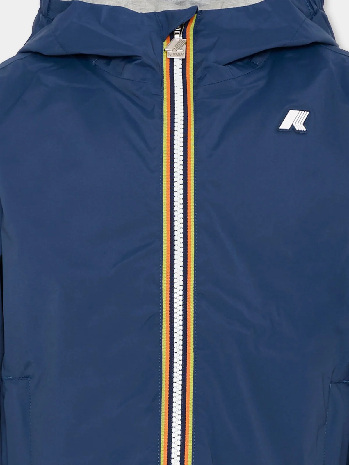 K-WAY KIDS Giubbino Bambini e ragazzi P. JACK STRETCH NYLON JERSEY K41335W B67 Blue Insignia - Image 2