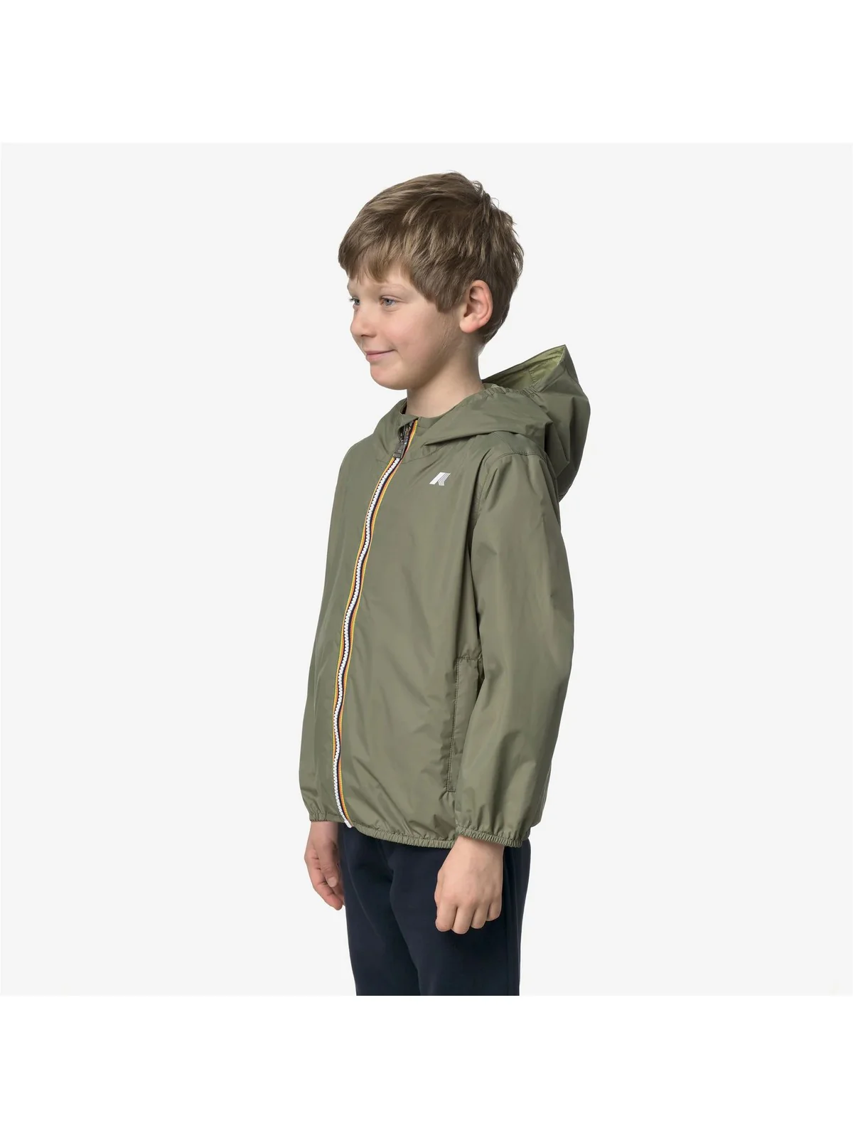 K-WAY KIDS Giubbino Bambini e ragazzi P. JAKE PLUS.2 DOUBLE K61314W C40 GREEN - LIME JACQUAR - Image 4