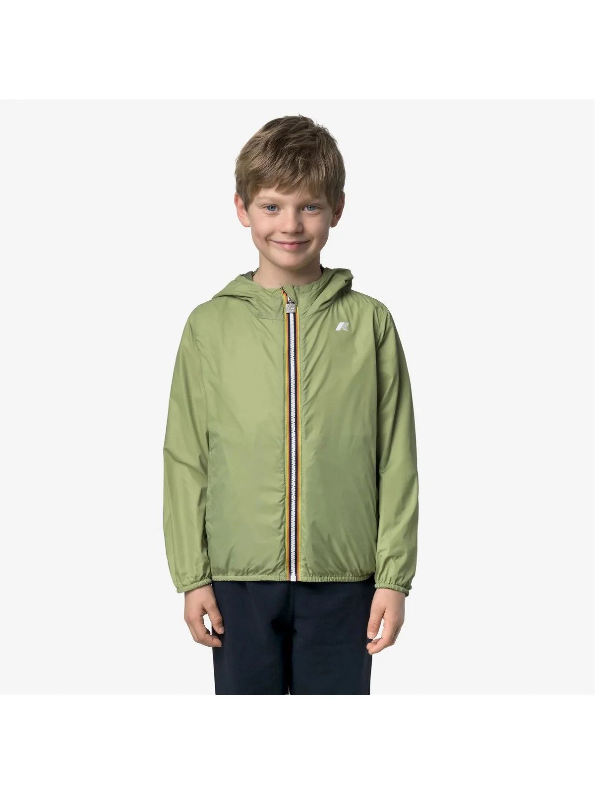 K-WAY KIDS Giubbino Bambini e ragazzi P. JAKE PLUS.2 DOUBLE K61314W C40 GREEN - LIME JACQUAR - Image 6