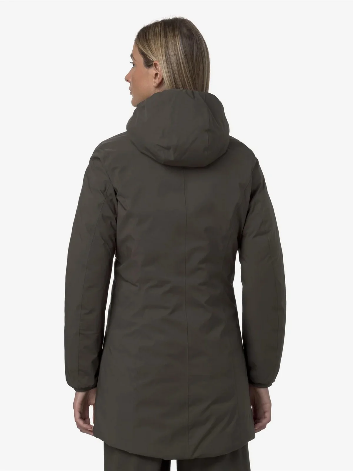 K-WAY Giubbino Donna DENISE ST THERMO DOUBLE K8134CW B42 Black Olive - Green - Image 3