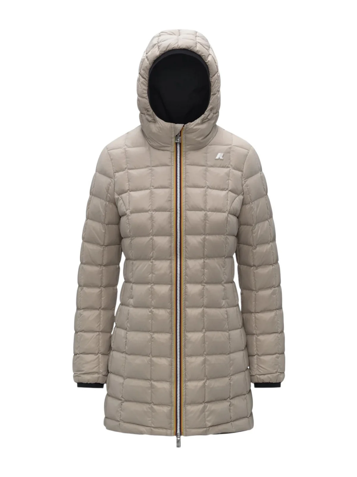 K-WAY Giubbino Donna DENISE ST THERMO DOUBLE K8134CW BC9 Black Pure - Beige C - Image 2