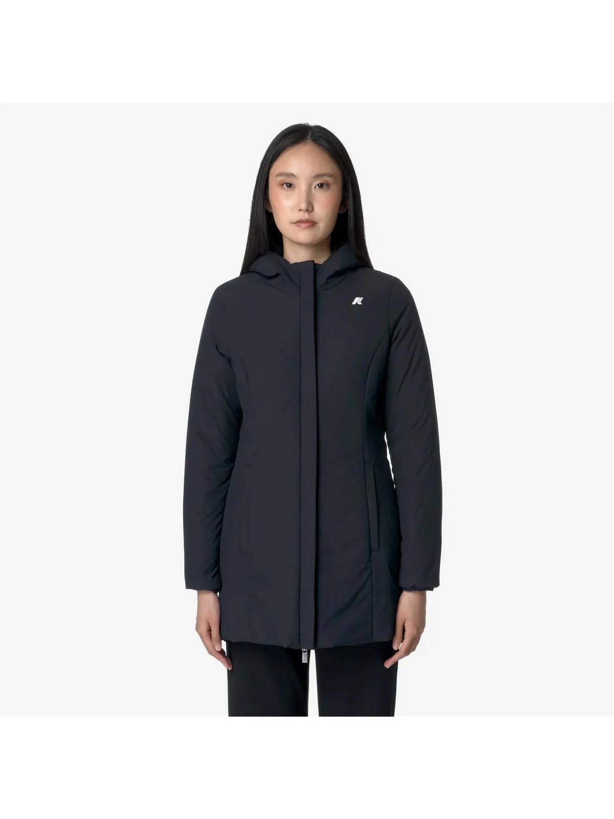 K-WAY Giubbino Donna DENISE ST WARM DOUBLE K6128UW A3C BLACK-BLUE DEPTH - Image 3