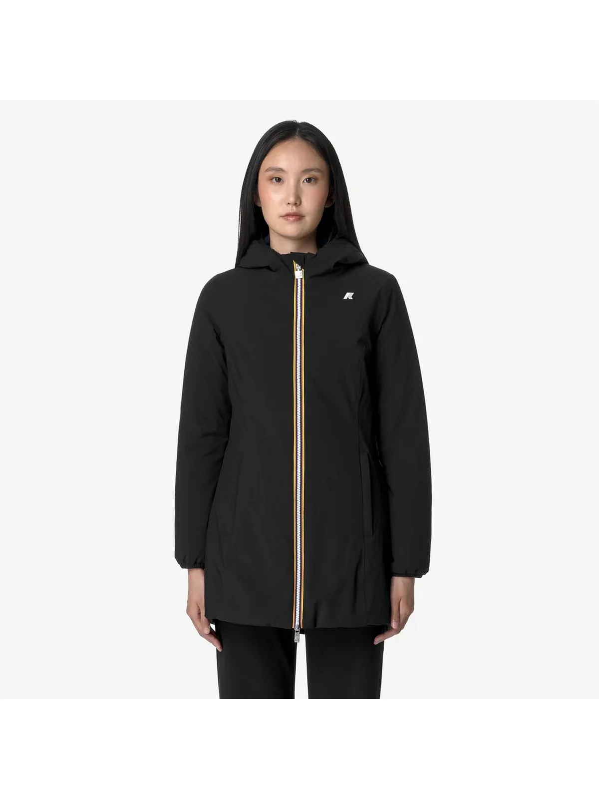 K-WAY Giubbino Donna DENISE ST WARM DOUBLE K6128UW A3C BLACK-BLUE DEPTH - Image 6