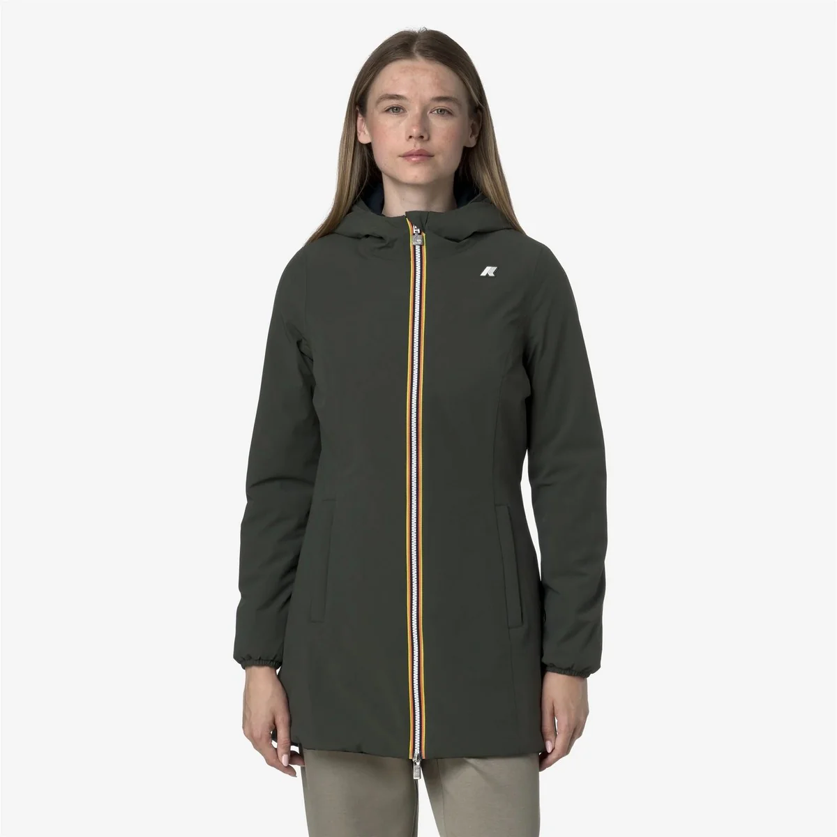 K-WAY Giubbino Donna DENISE ST WARM DOUBLE K6128UW AF0 GREEN BLACKISH-BLUE DEPTH - Image 5