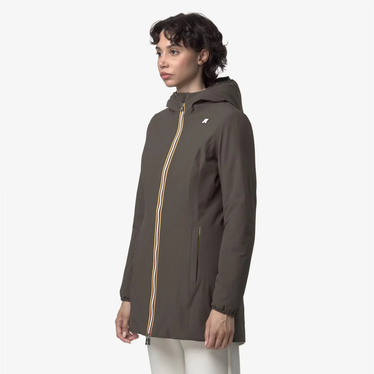 K-WAY Giubbino Donna DENISE ST WARM DOUBLE K6128UW B42 Black Olive - Green - Image 4