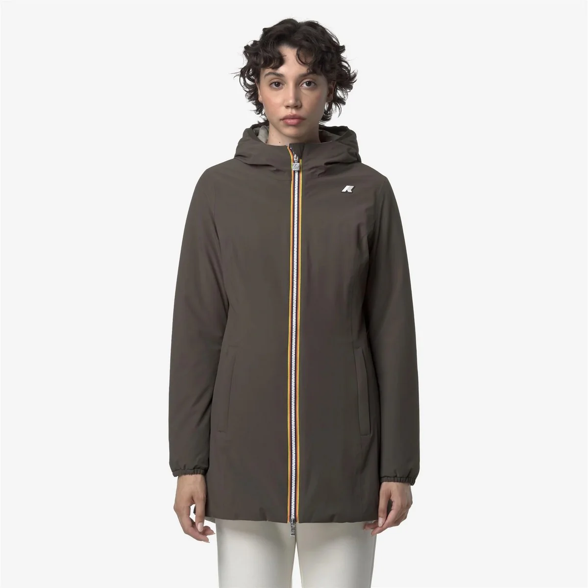 K-WAY Giubbino Donna DENISE ST WARM DOUBLE K6128UW B42 Black Olive - Green - Image 5