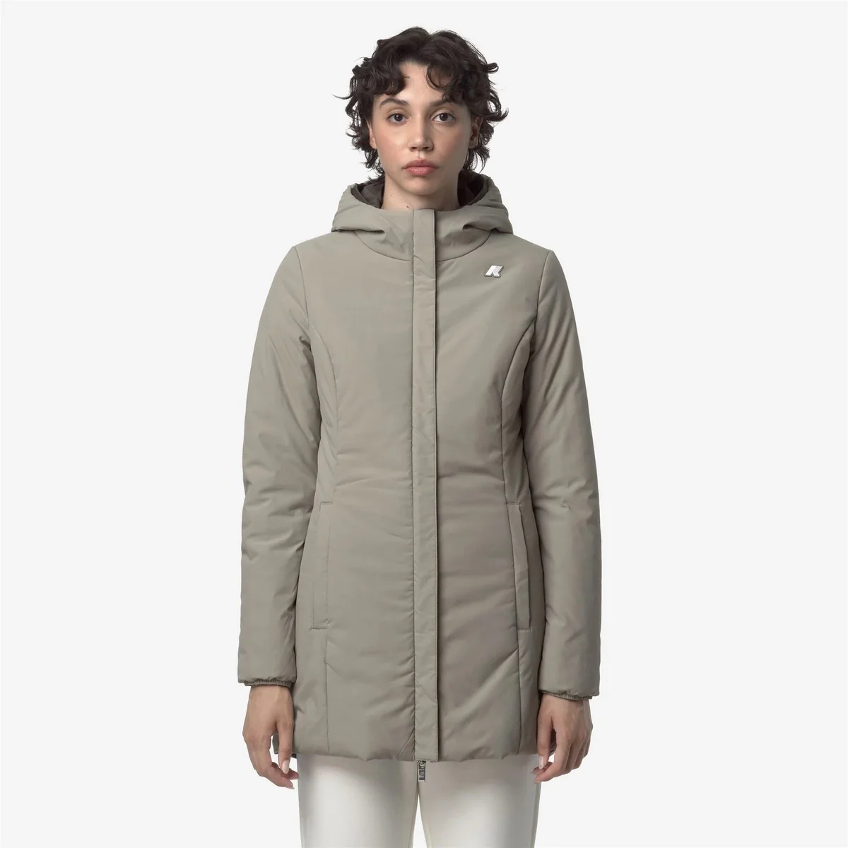 K-WAY Giubbino Donna DENISE ST WARM DOUBLE K6128UW B42 Black Olive - Green - Image 6