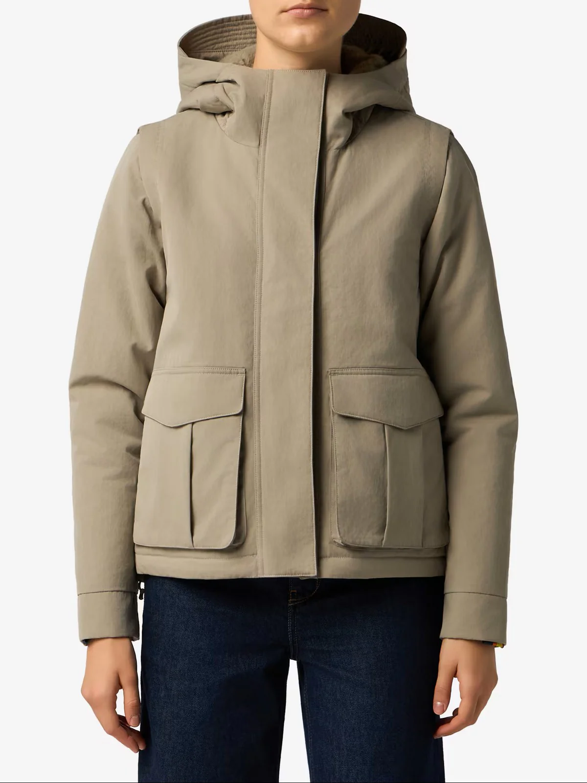 K-WAY Giubbino Donna IDELER COTTON FEEL K7136FW BCH GREEN OAK-GREEN OAK - Image 2