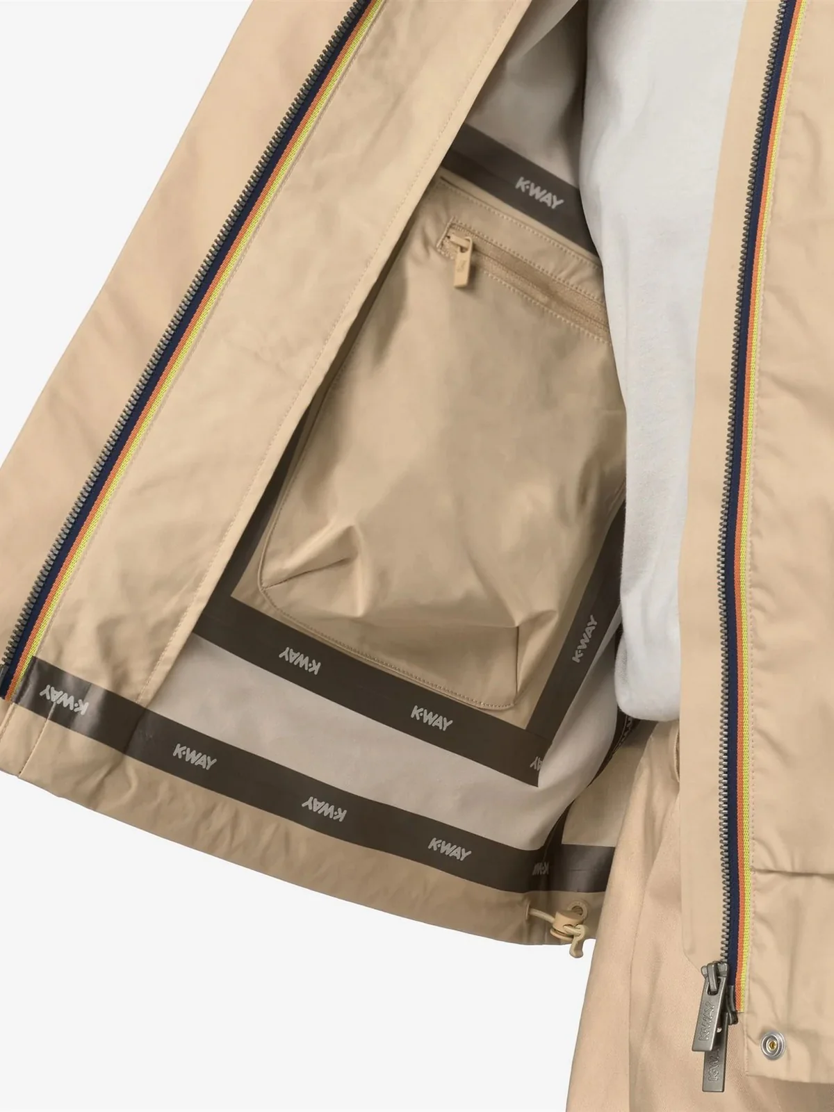 K-WAY Giubbino Donna ISARTY 3L POPLIN K7132SW AZI Beige - Image 3