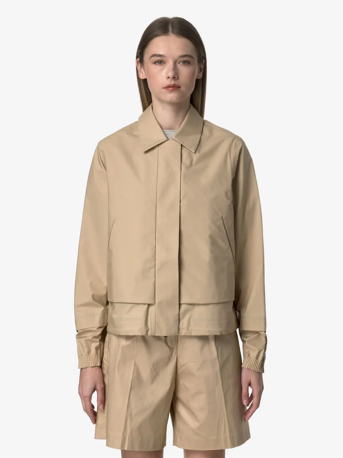 K-WAY Giubbino Donna ISARTY 3L POPLIN K7132SW AZI Beige - Image 4
